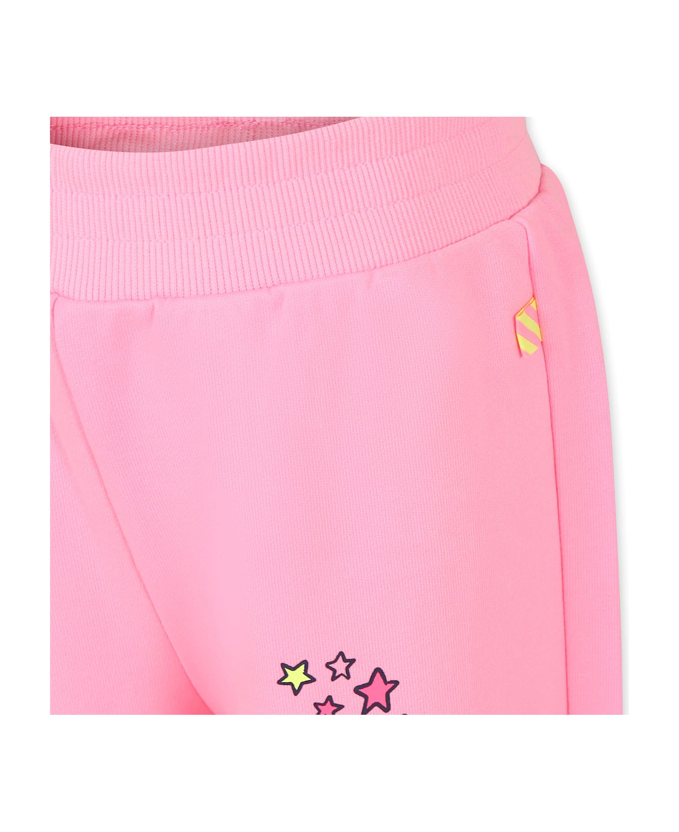 Billieblush Pink Trousers For Girl With Writing - Pink