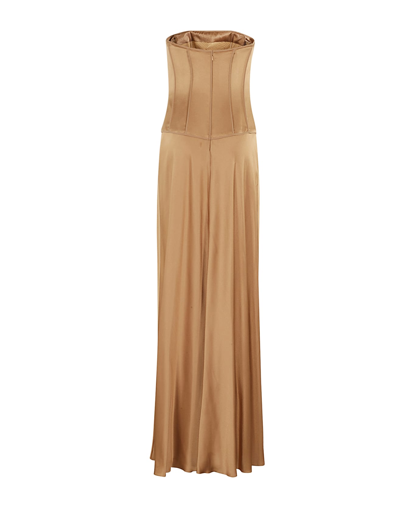 Alberta Ferretti Abito Satin - Beige