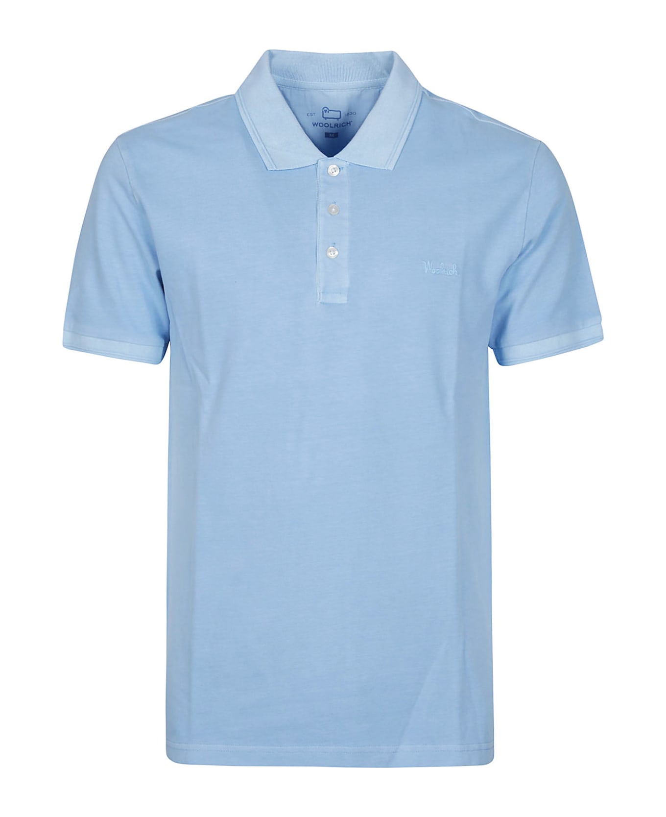 Woolrich Short Sleeve Mackinack Polo Shirt - LIGHT BLUE