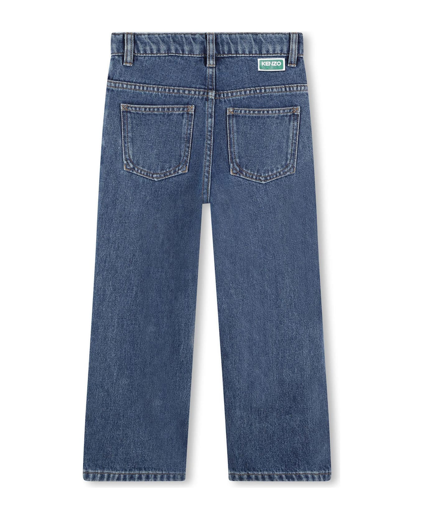 Kenzo Kids Jeans With Application - Blue