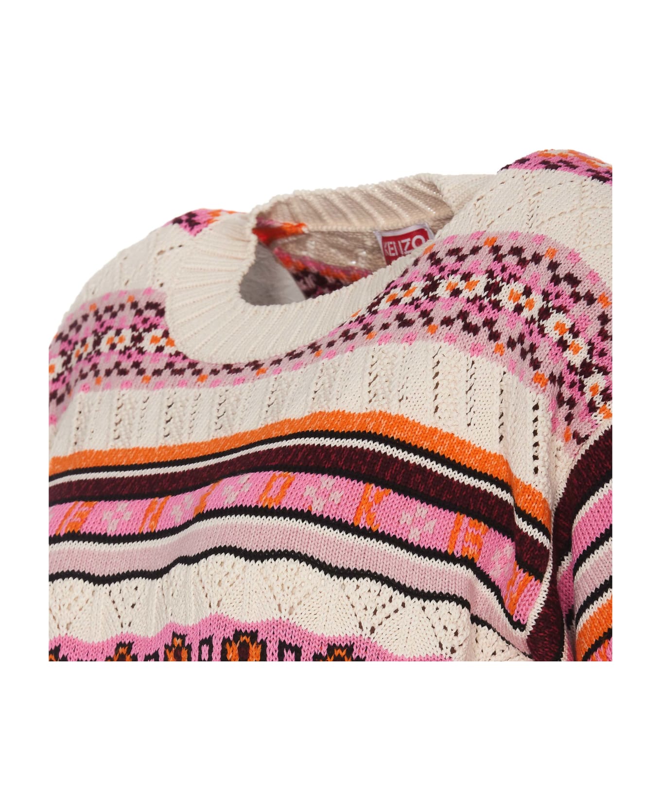 Kenzo Rose Cotton Sweater - ROSE MULTI