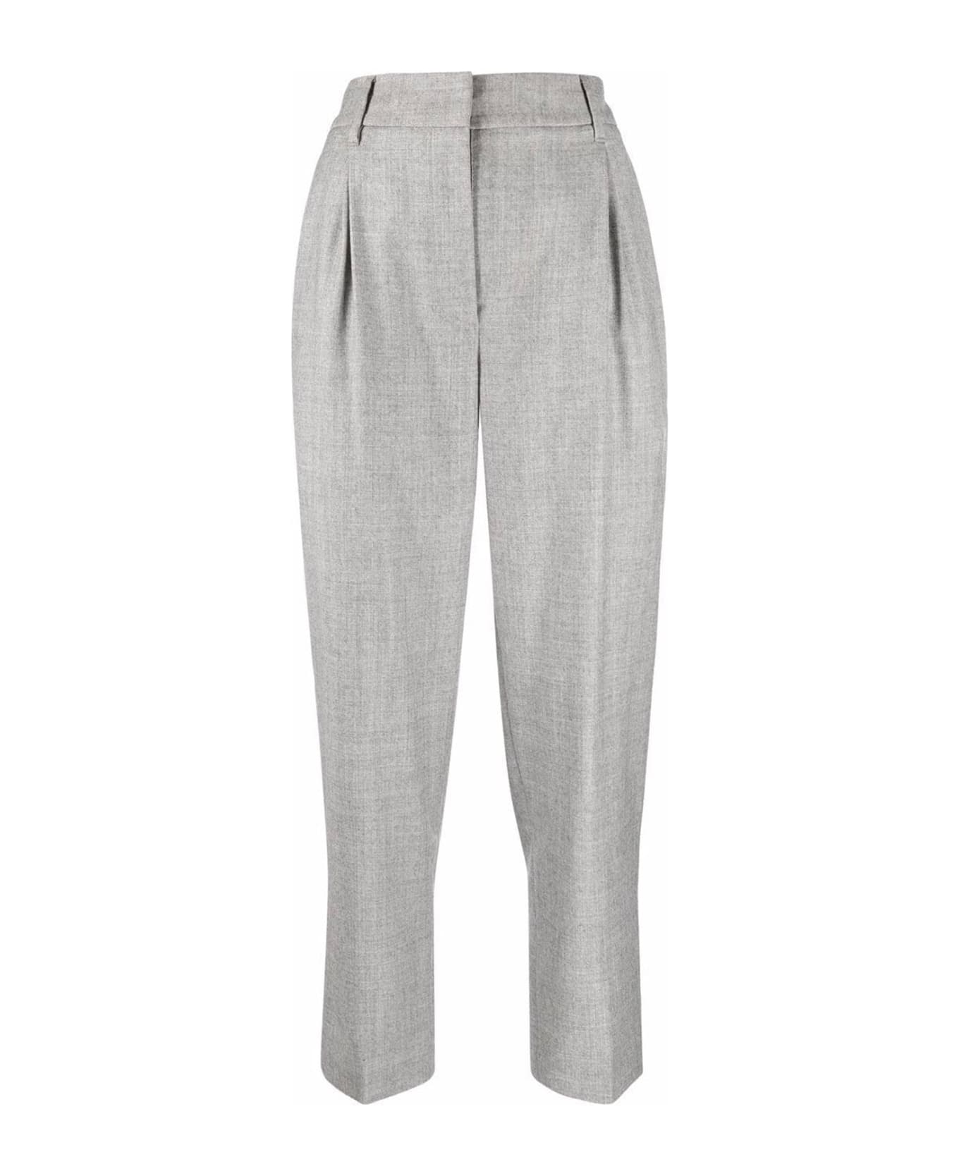 Brunello Cucinelli Cropped Pants - Gray ボトムス