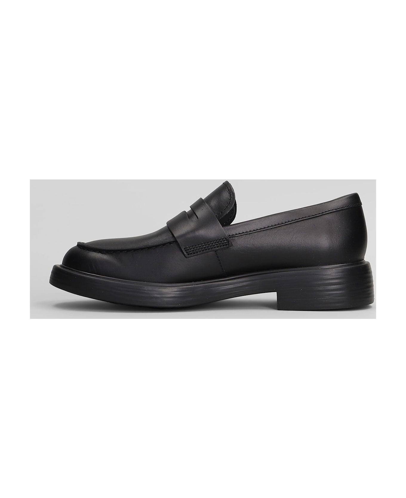 Camper Dean Loafers In Black Leather - black