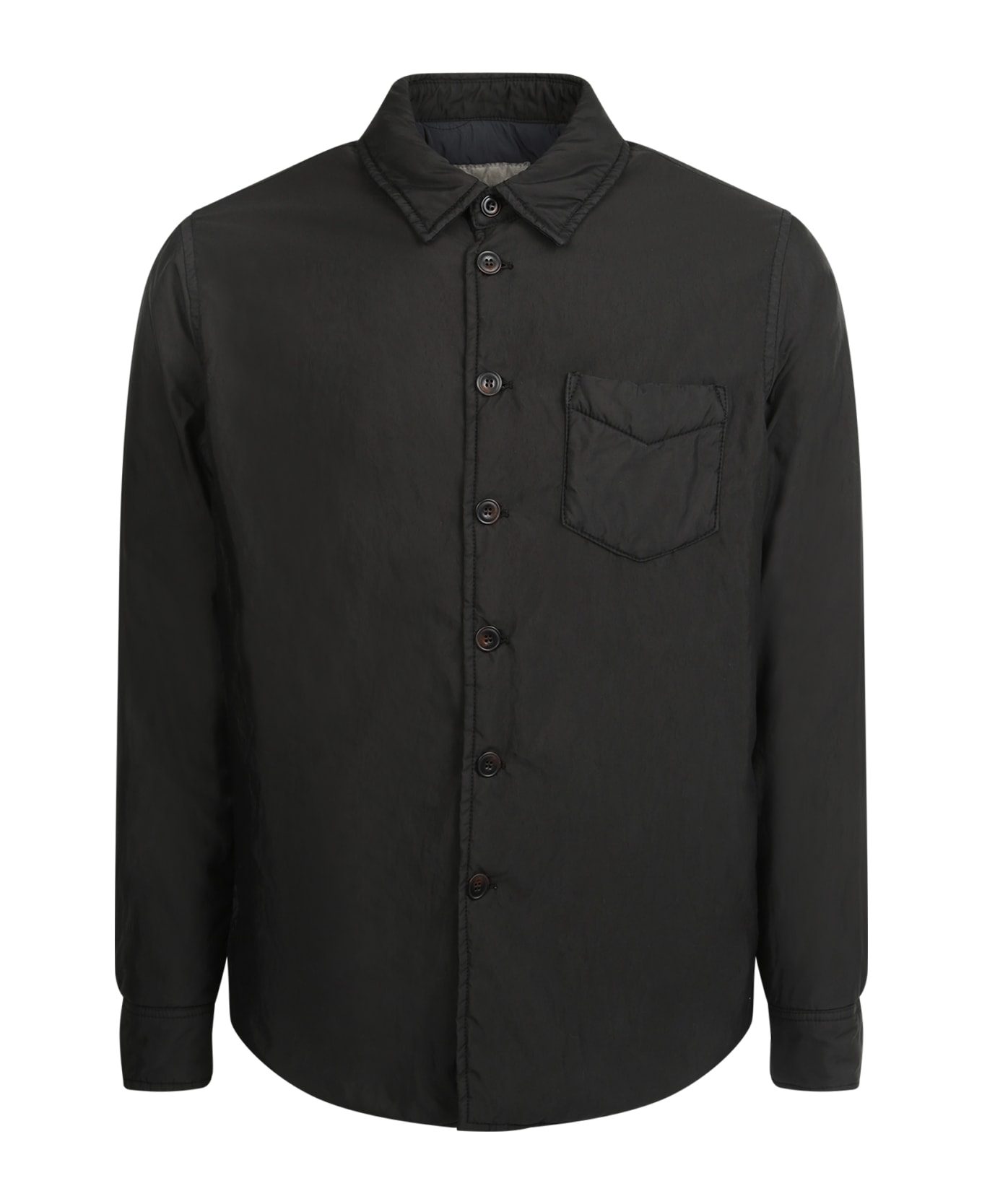 Original Vintage Style Shirt Jacket - Black ジャケット