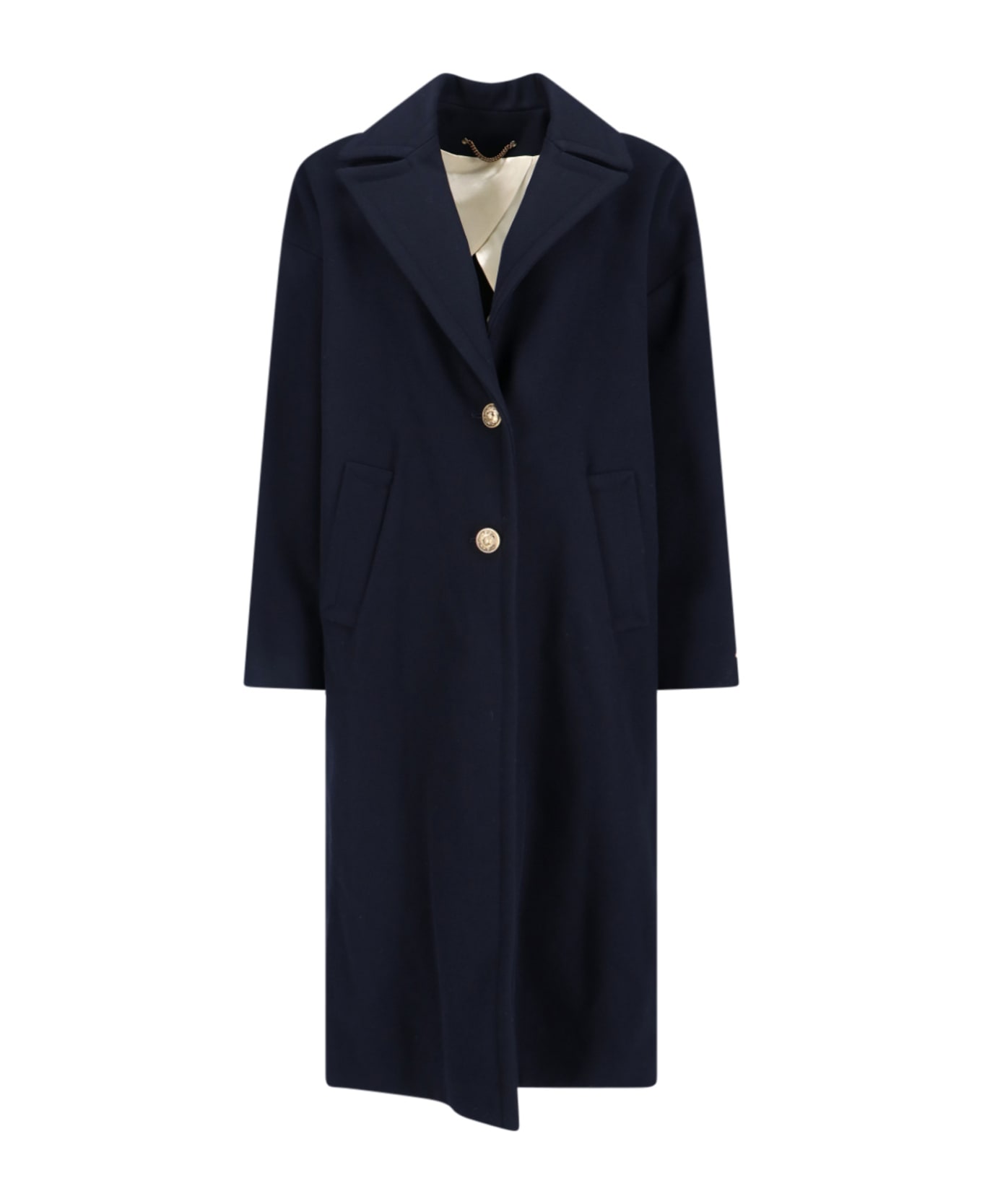 Golden Goose Cocoon Single-breasted Coat - Blue