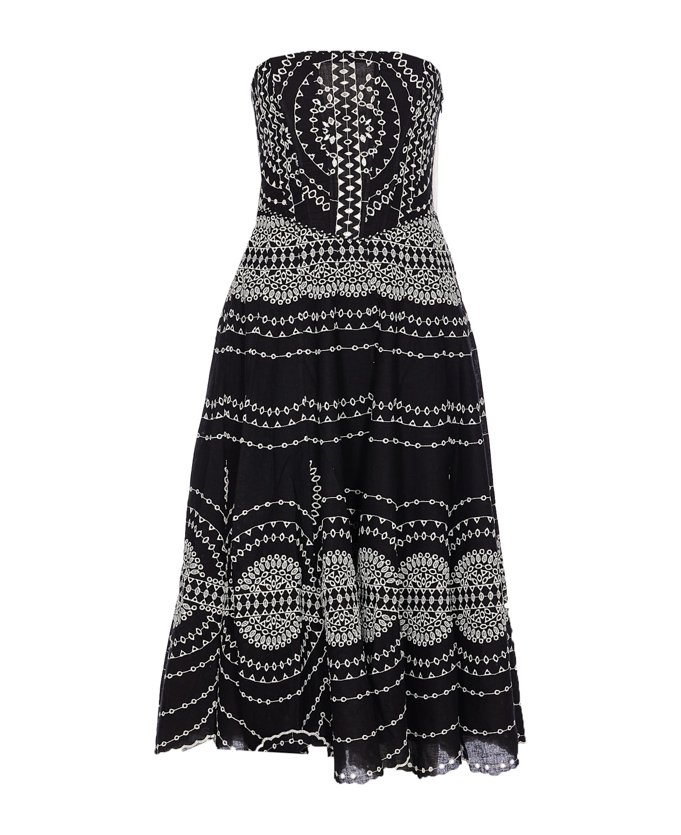 Charo Ruiz Iris Long Dress - Black