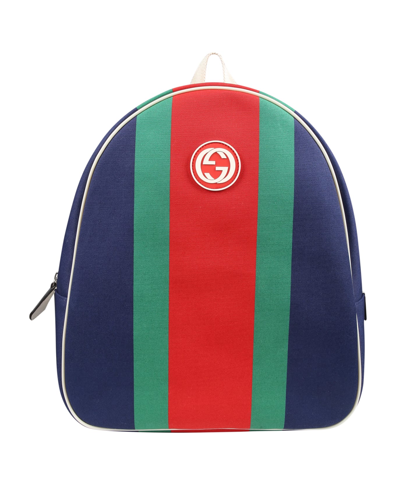 Gucci Multicolor Backpack For Kids With Web Detail - Multicolor