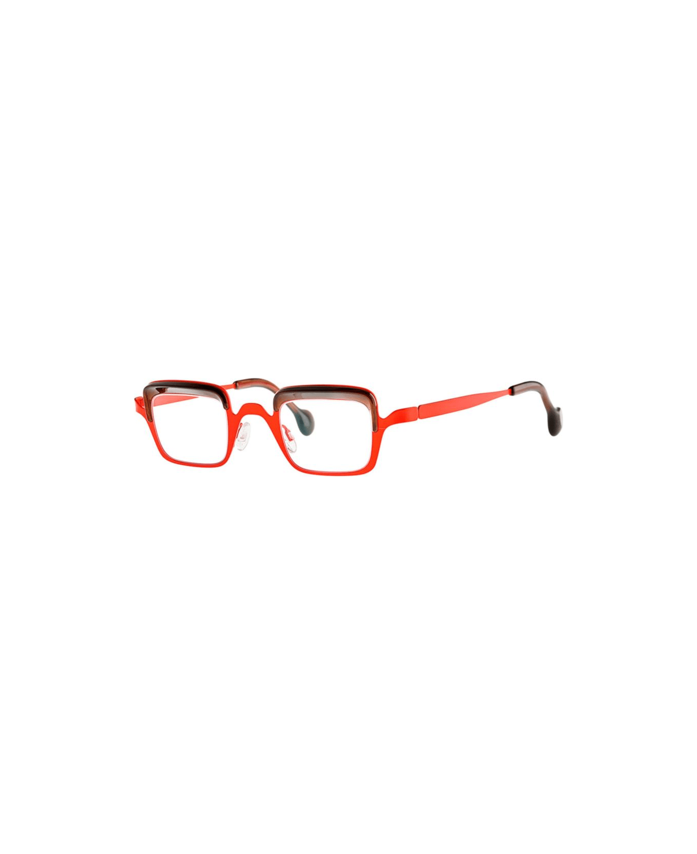 メガネ THEO Theo - GRAFFI 305 FLUO RED+FAIRY BROWN - 305 Theo Eyewear Graffi 305 Fluo Red+fairy Brown305 | italist