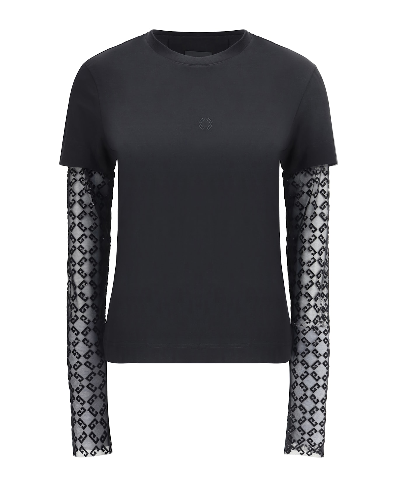 Givenchy Long Sleeve Jersey - Black/silvery
