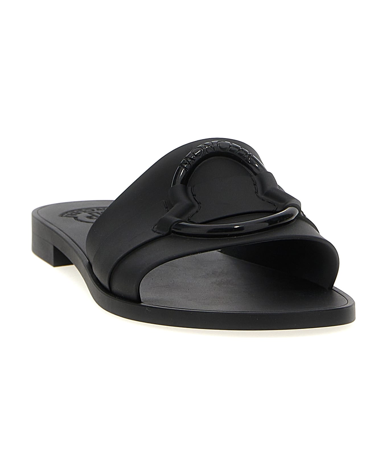Moncler 'mon' Slides - Black  