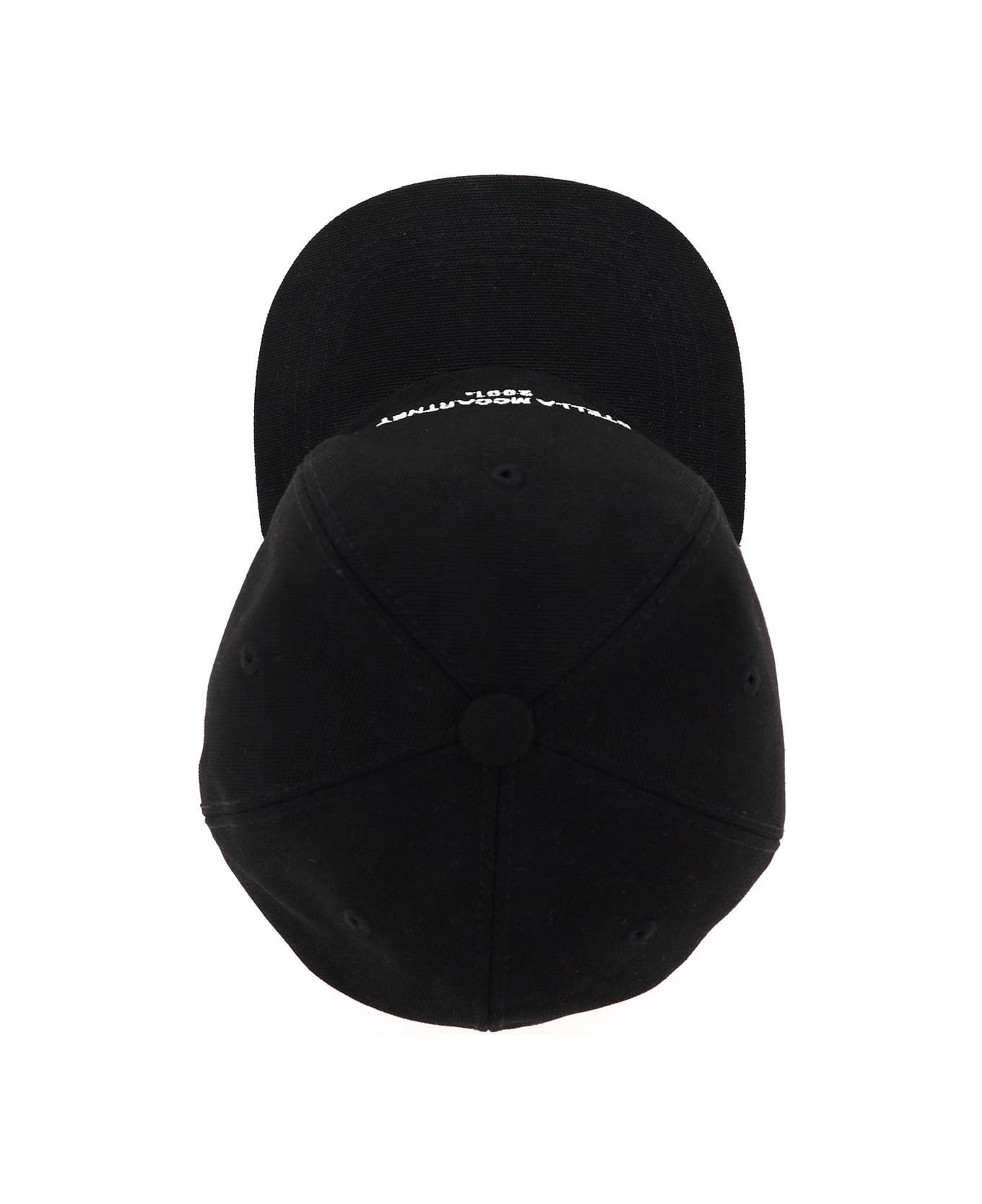 Stella McCartney Baseball Hat With Logo Embroidery - ULTRA BLACK (Black)