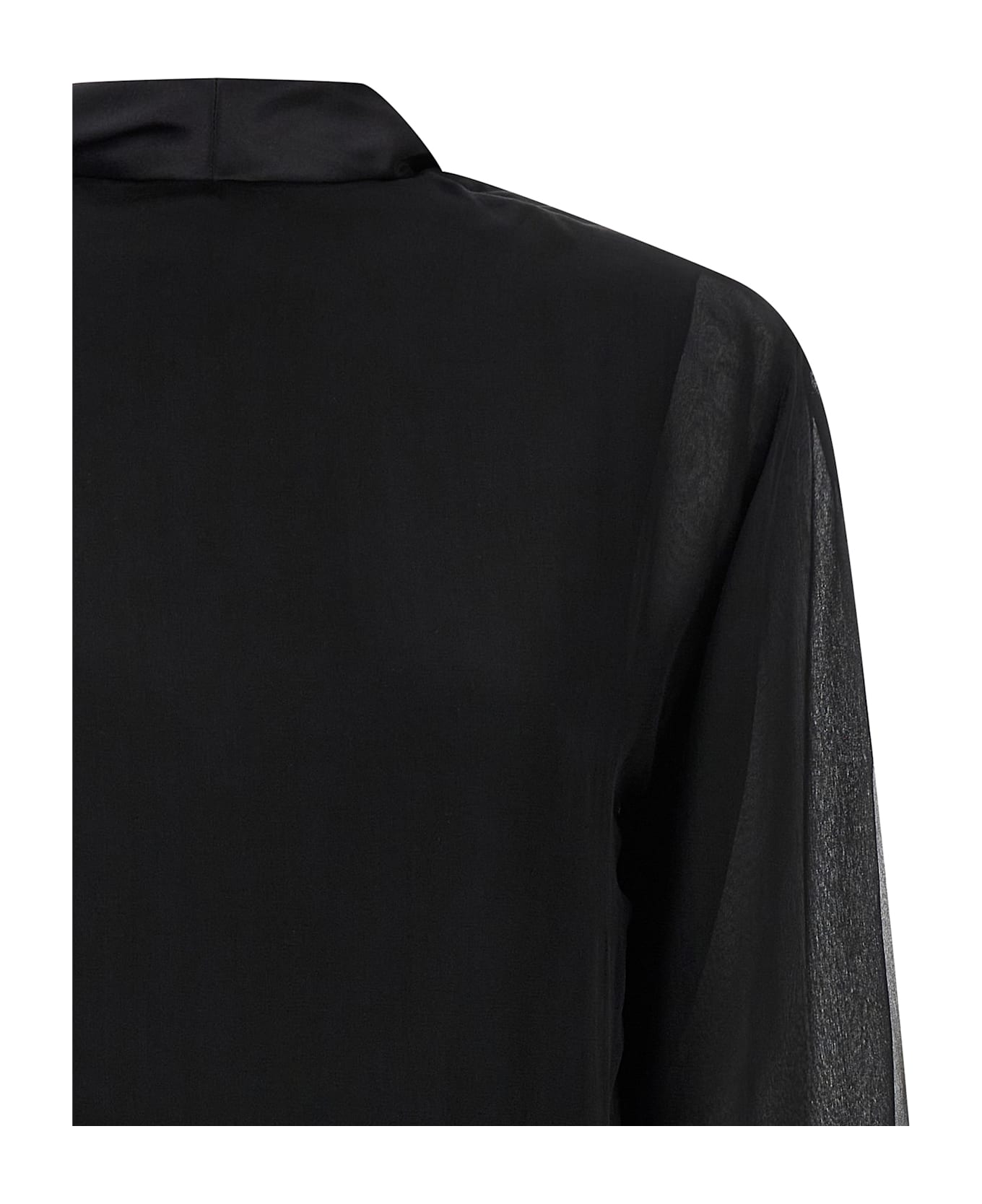 Alberta Ferretti Chiffon Shirt - Black  