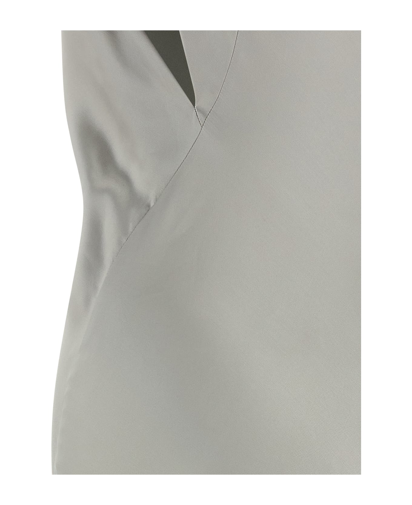 Alberta Ferretti Satin Dress - Gray