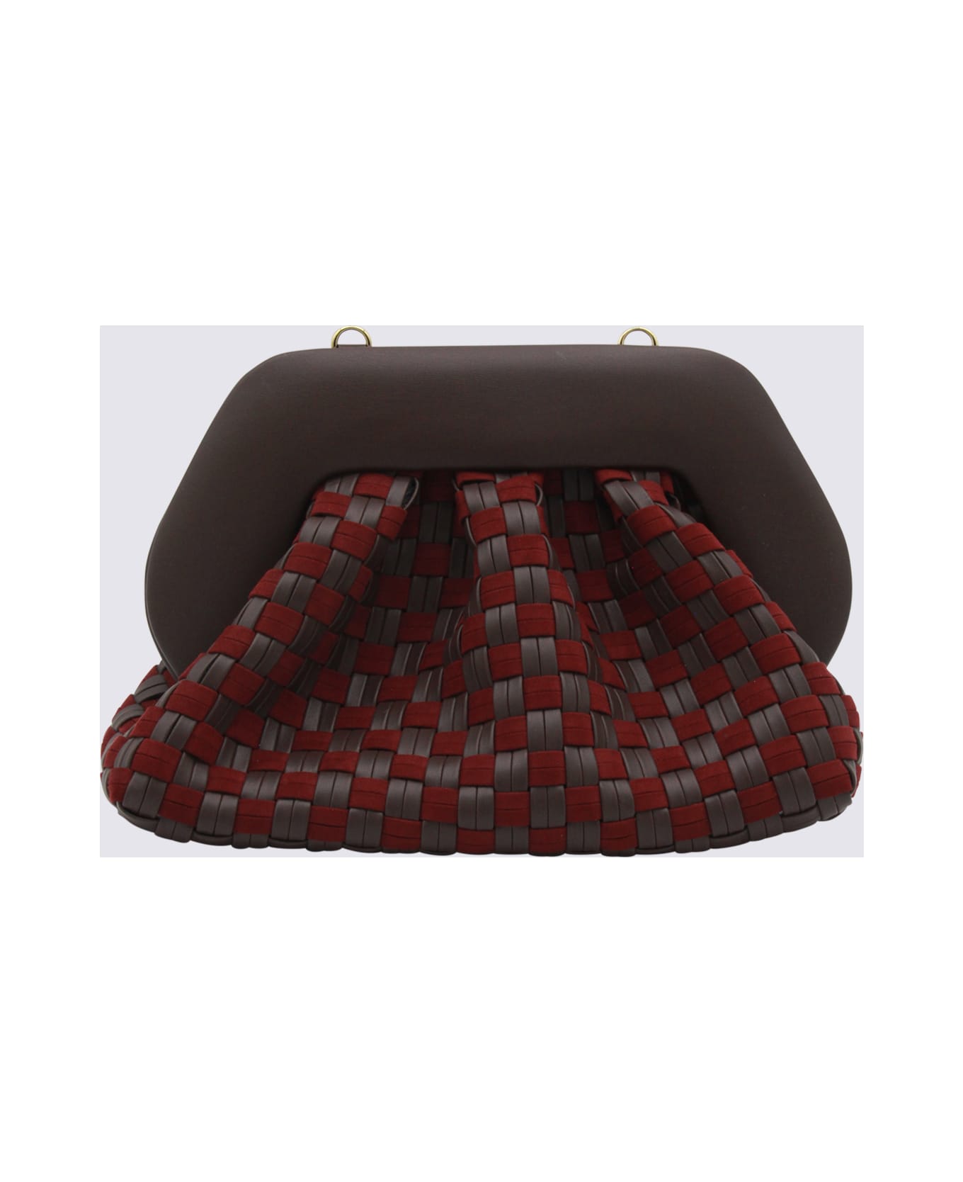 THEMOIRè Ebony And Red Tia Clutches - EBONY