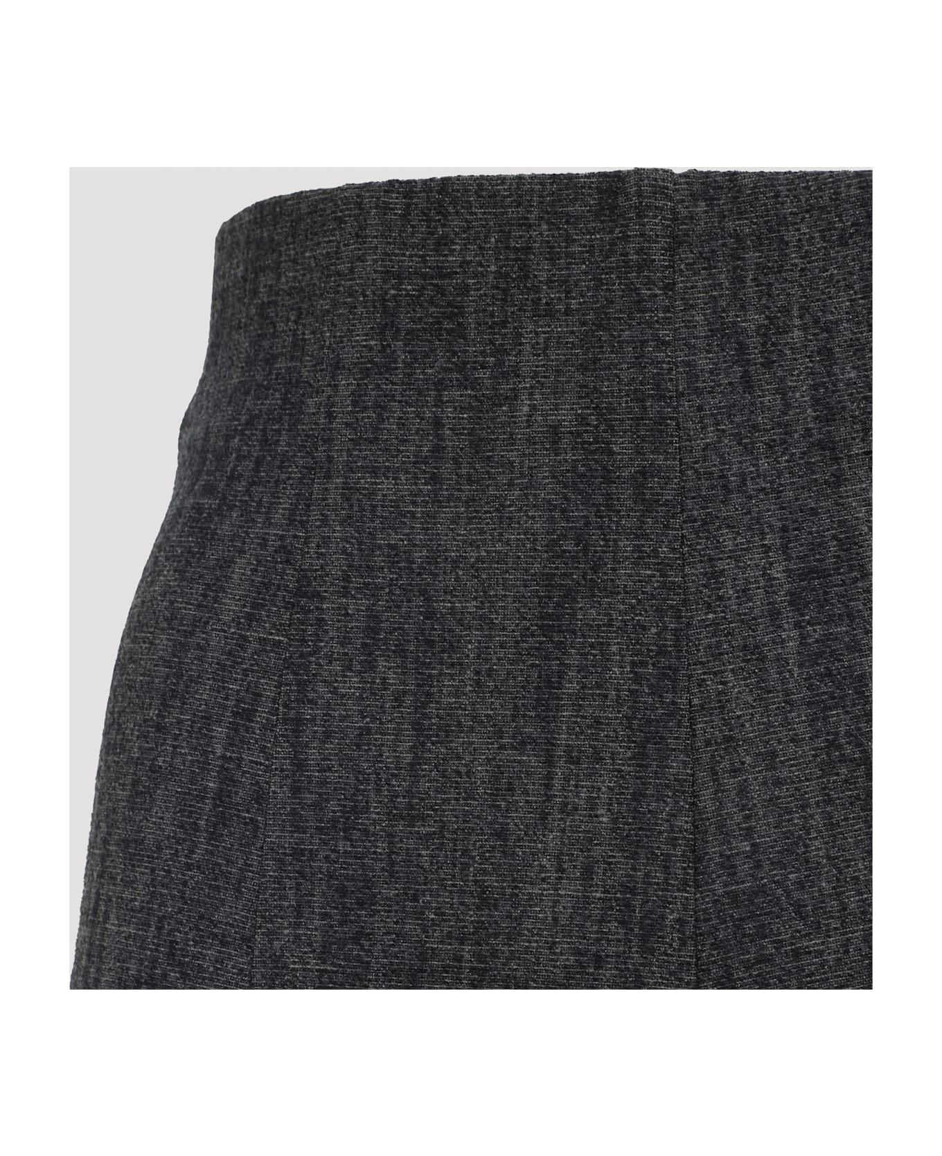 Alberta Ferretti Wool Skinny Pants - Fantasia Nero