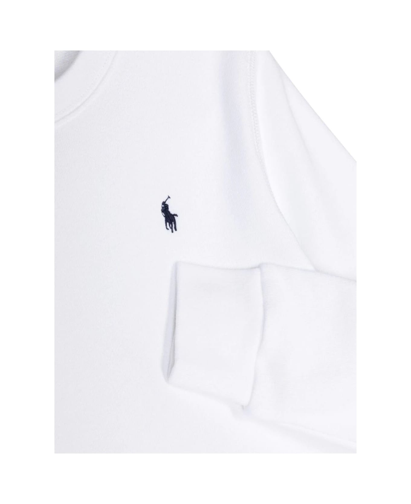 Polo Ralph Lauren Ls Cn Knit Shirts Sweatshirt - White