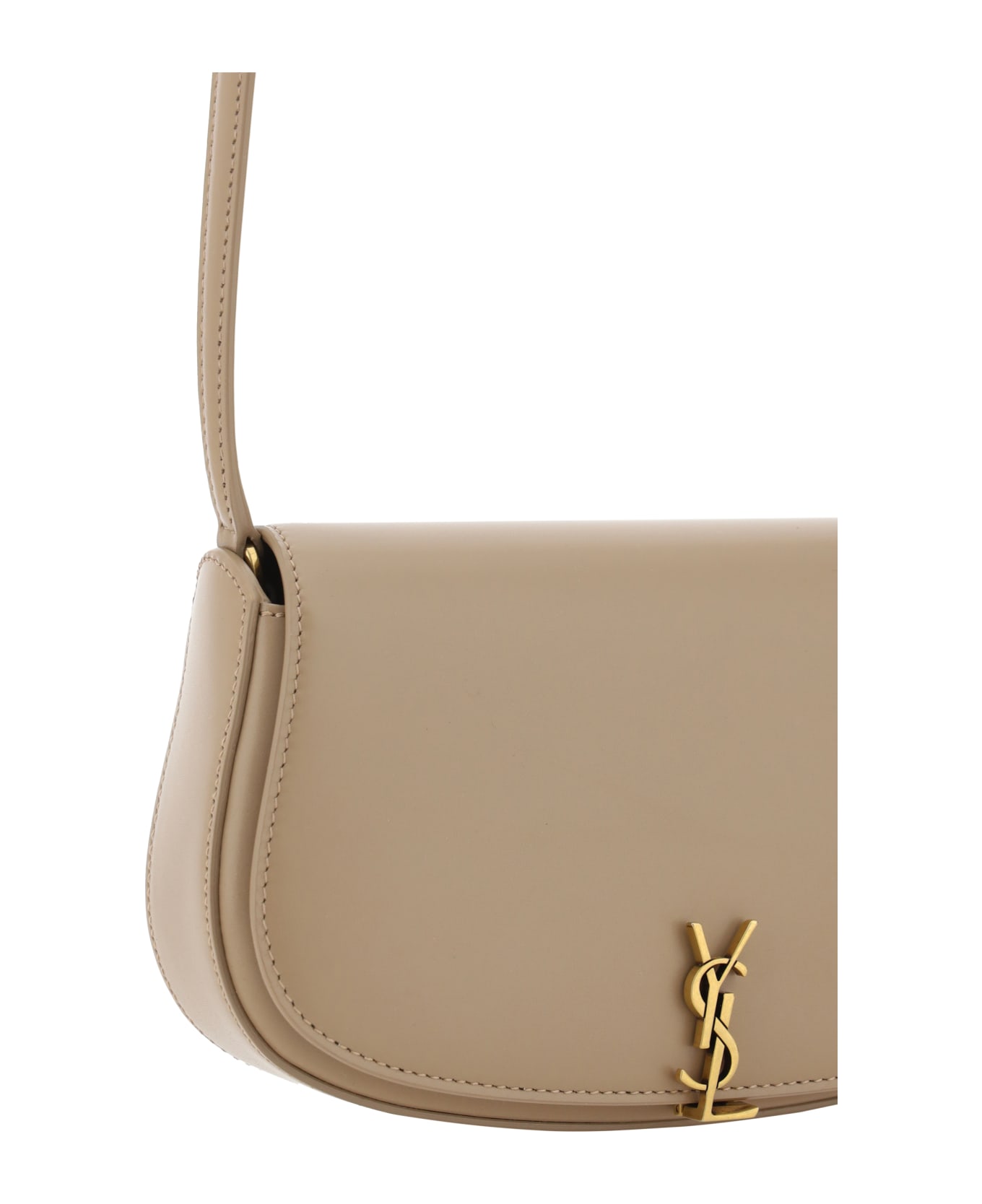 Saint Laurent Mini Voltaire Shoulder Bag - Dk Toffee