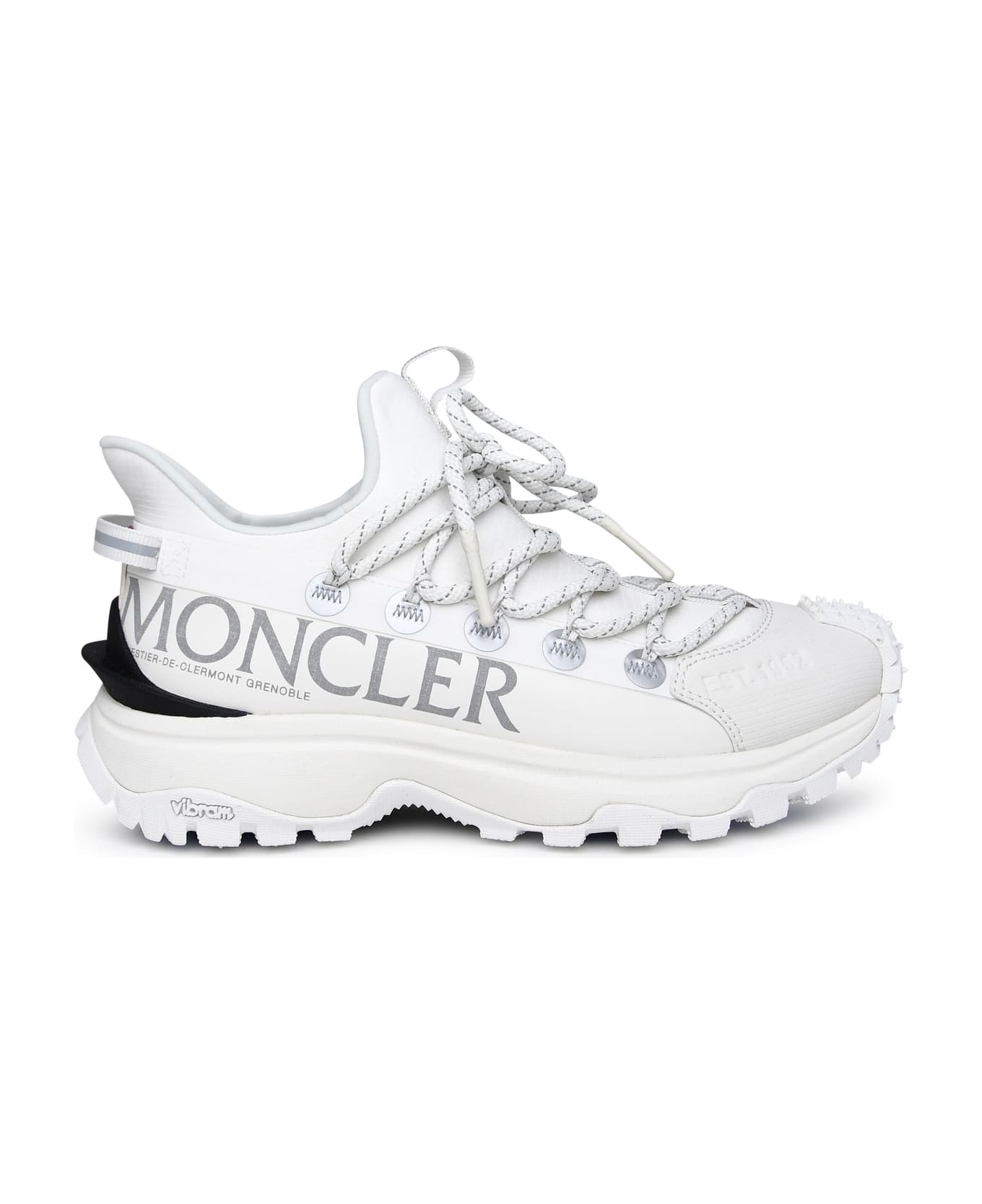 Moncler White Polyamide Trail Grip Sneakers - White スニーカー