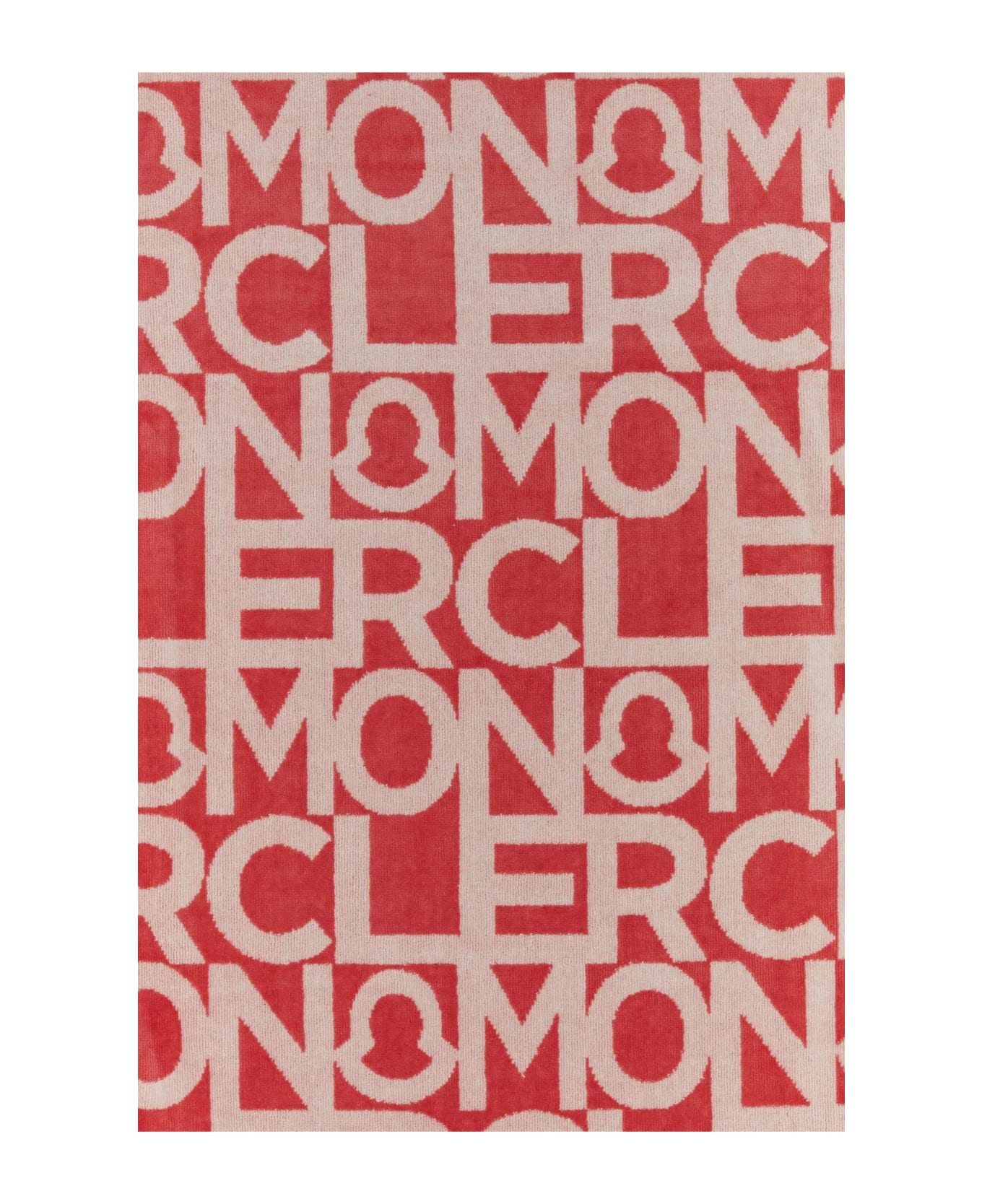 Moncler Printed Terry Beach Towel - Pink