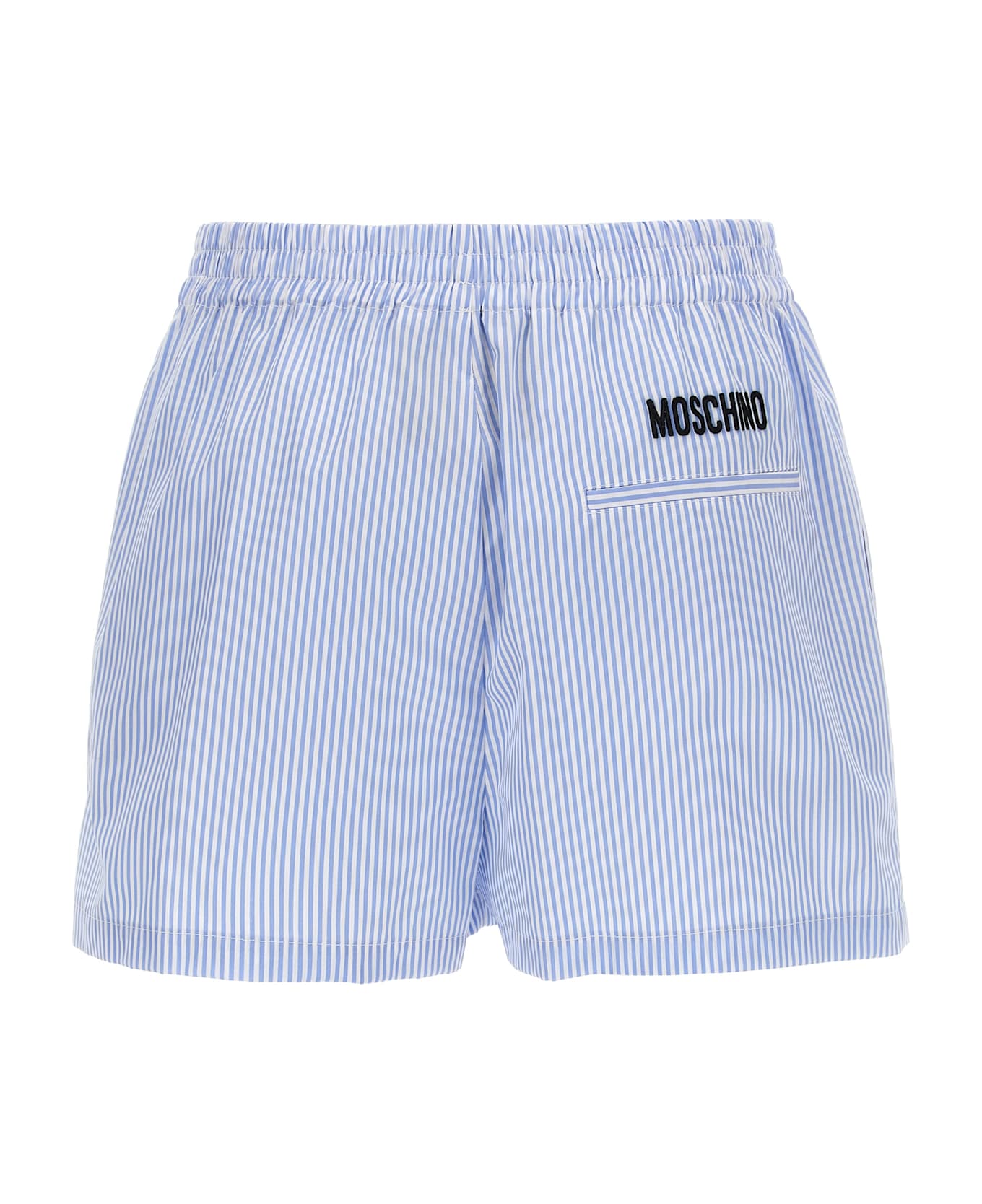 Moschino Poplin Shorts - BLUE/WHITE