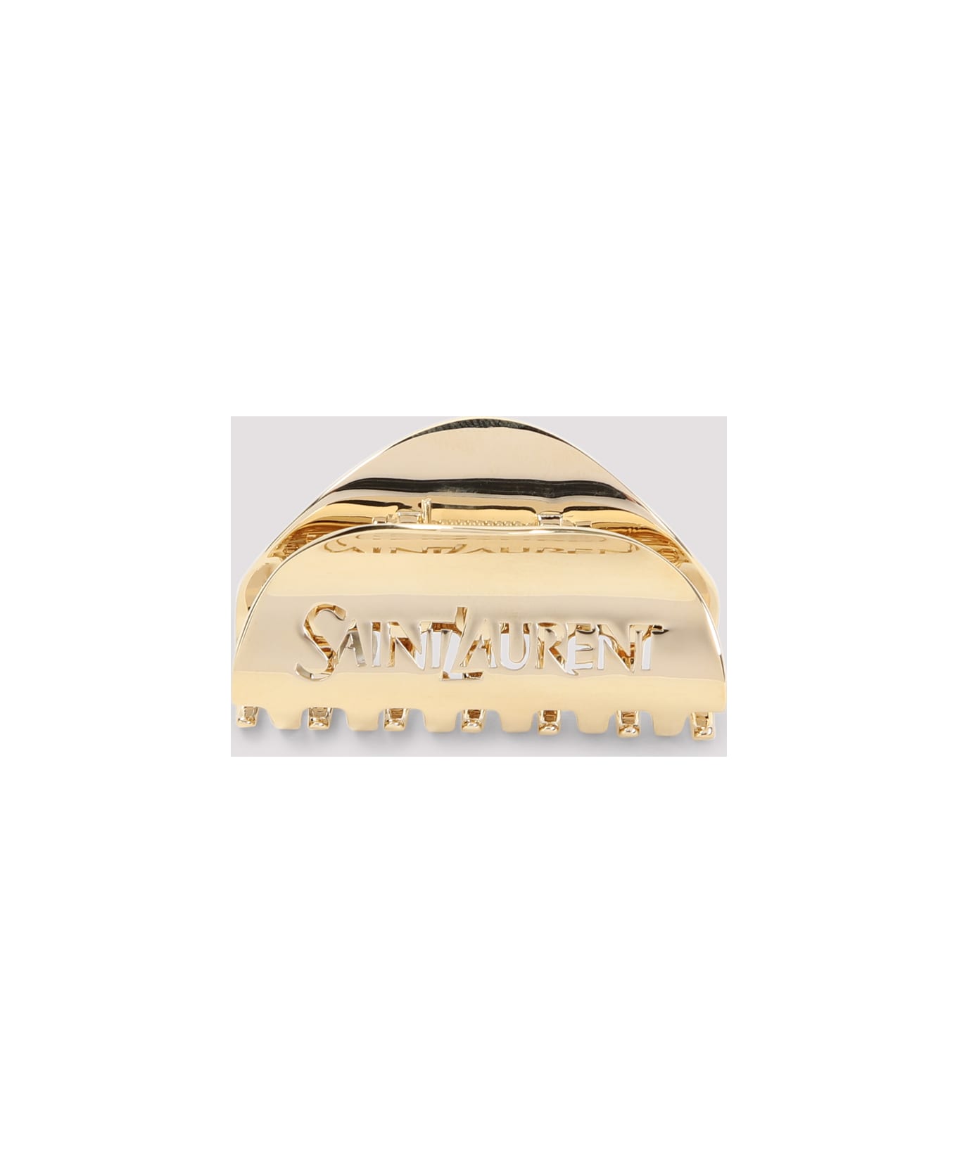 Saint Laurent Brass Claw Clip - Dore