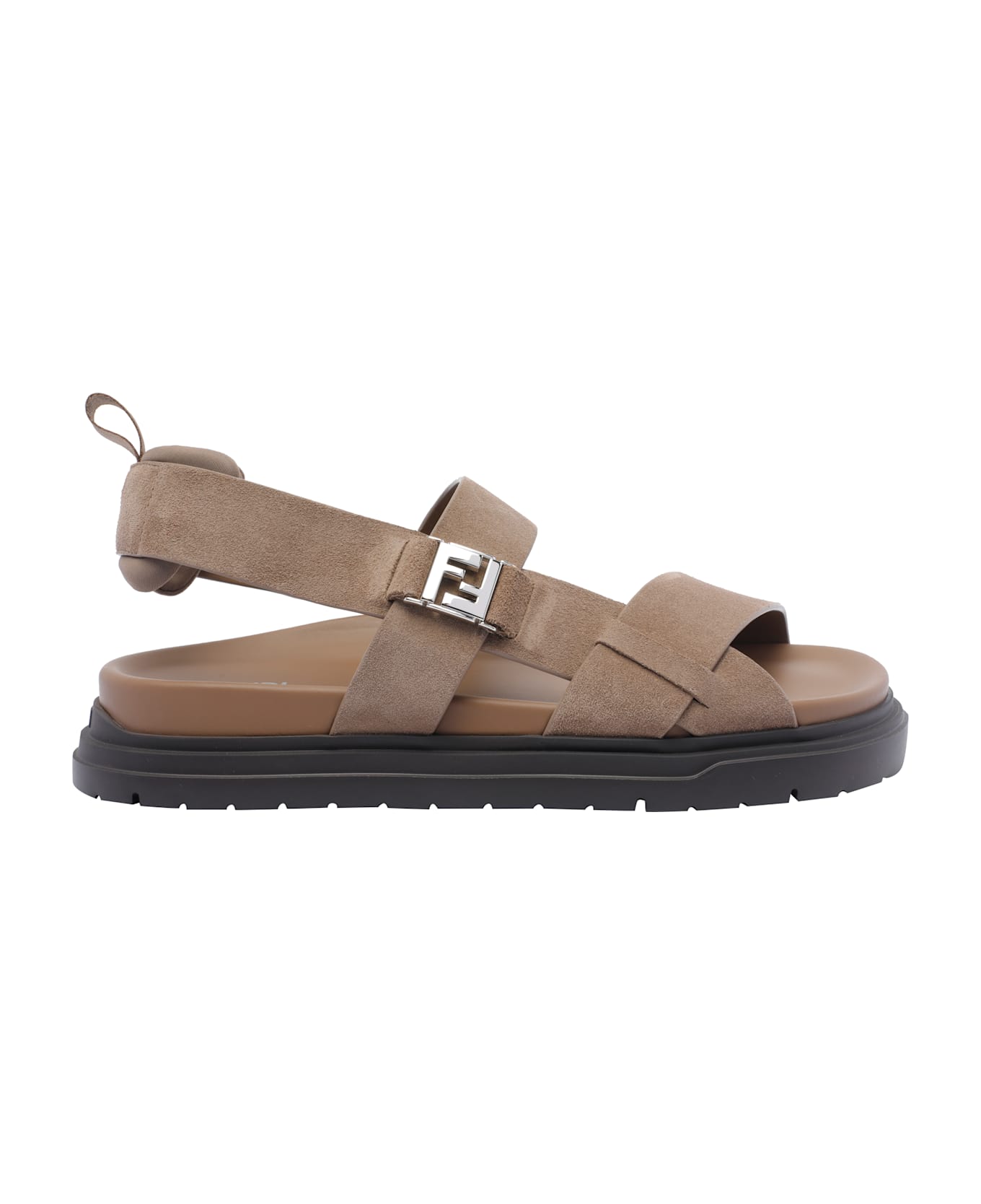 Fendi Ff Sandals - Beige