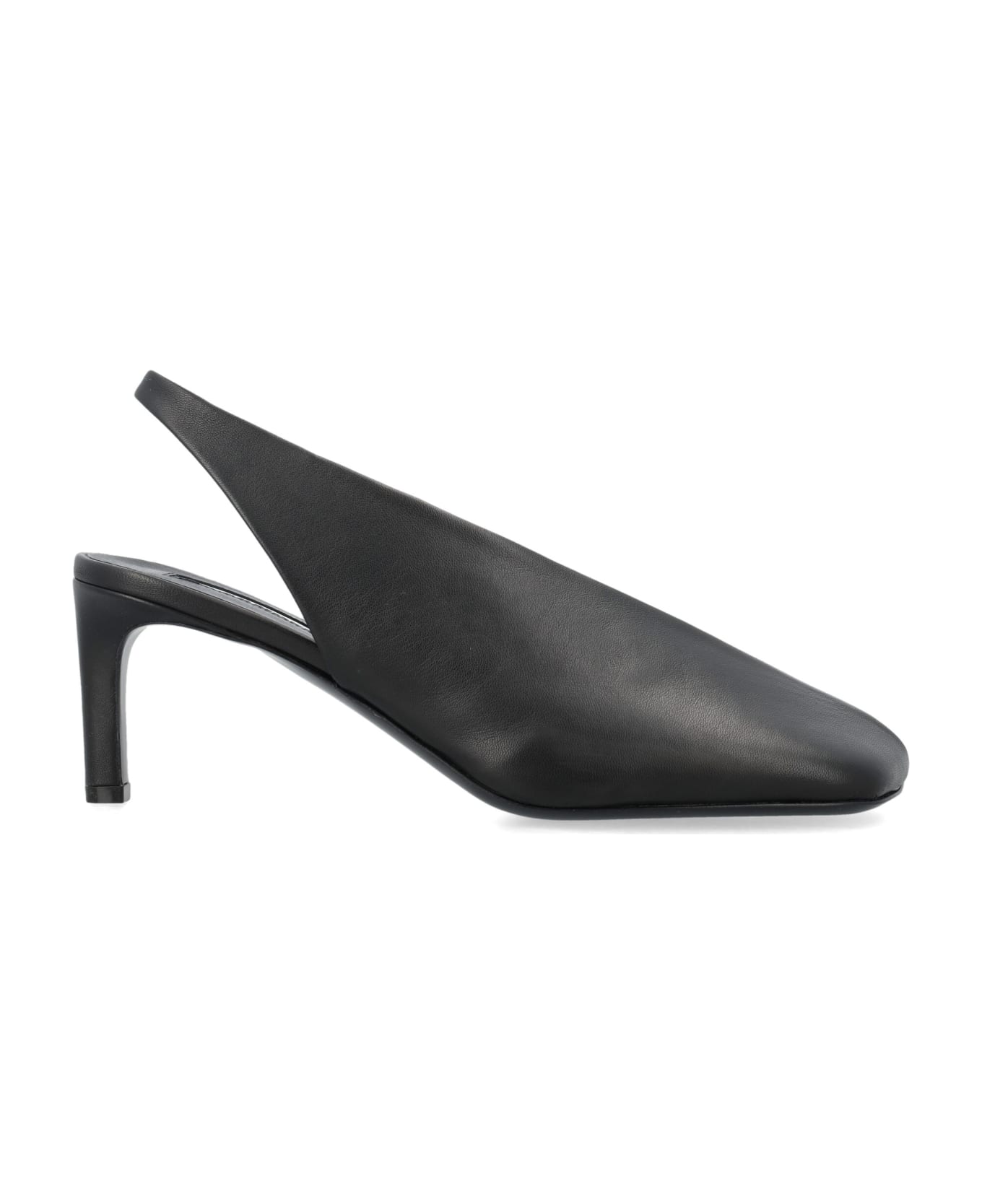 Jil Sander High-heeled Slingback Pumps - BLACK