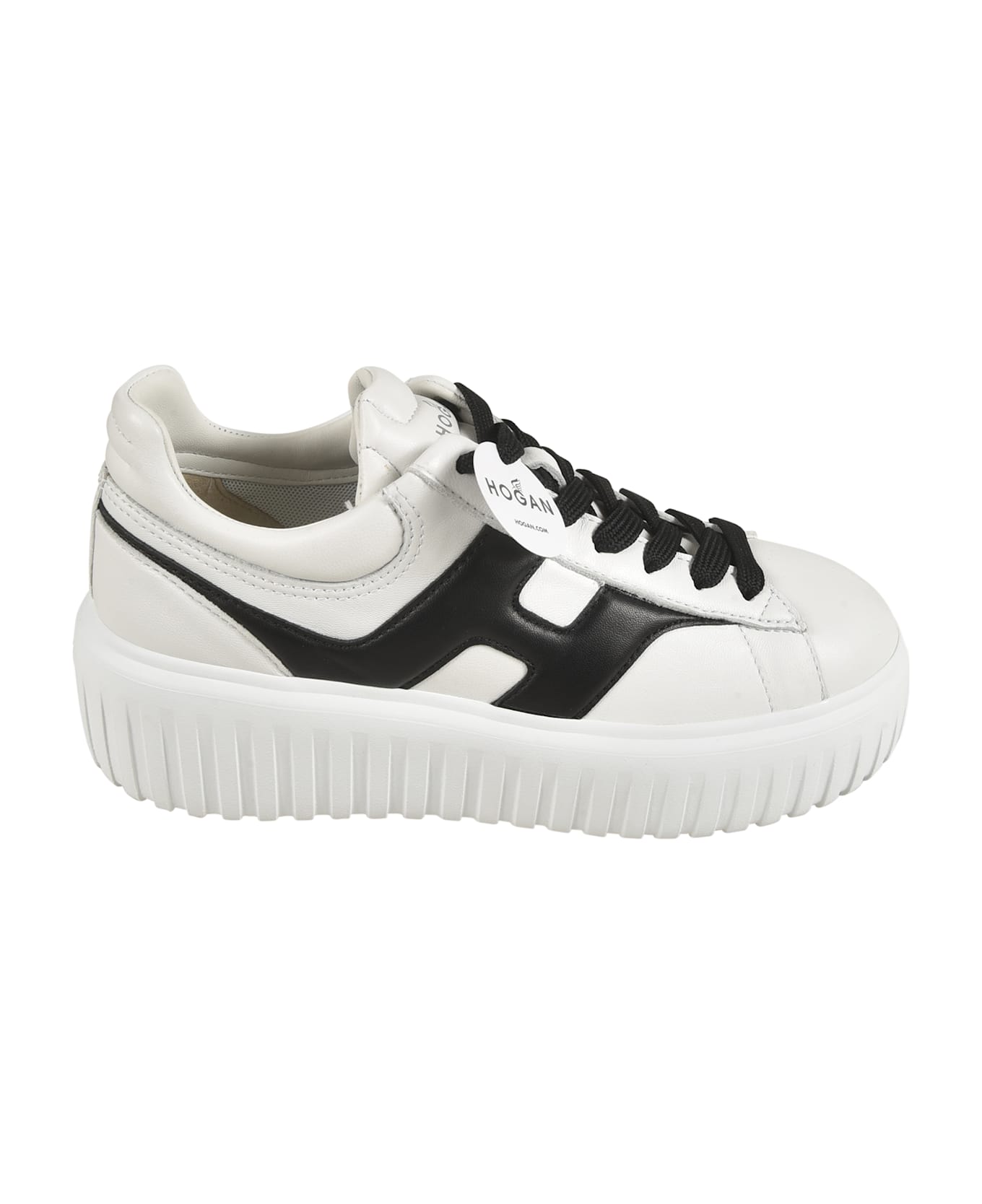 Hogan H-stripes Sneakers - White/Black
