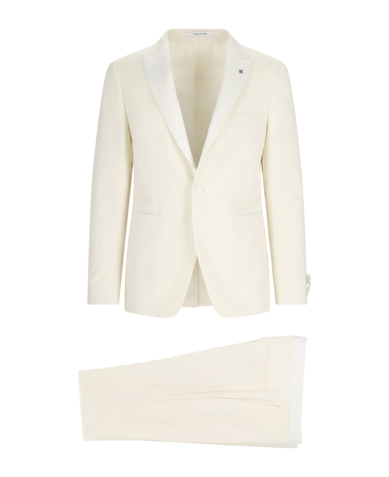 Tagliatore One-breasted Tuxedo Suit - White スーツ