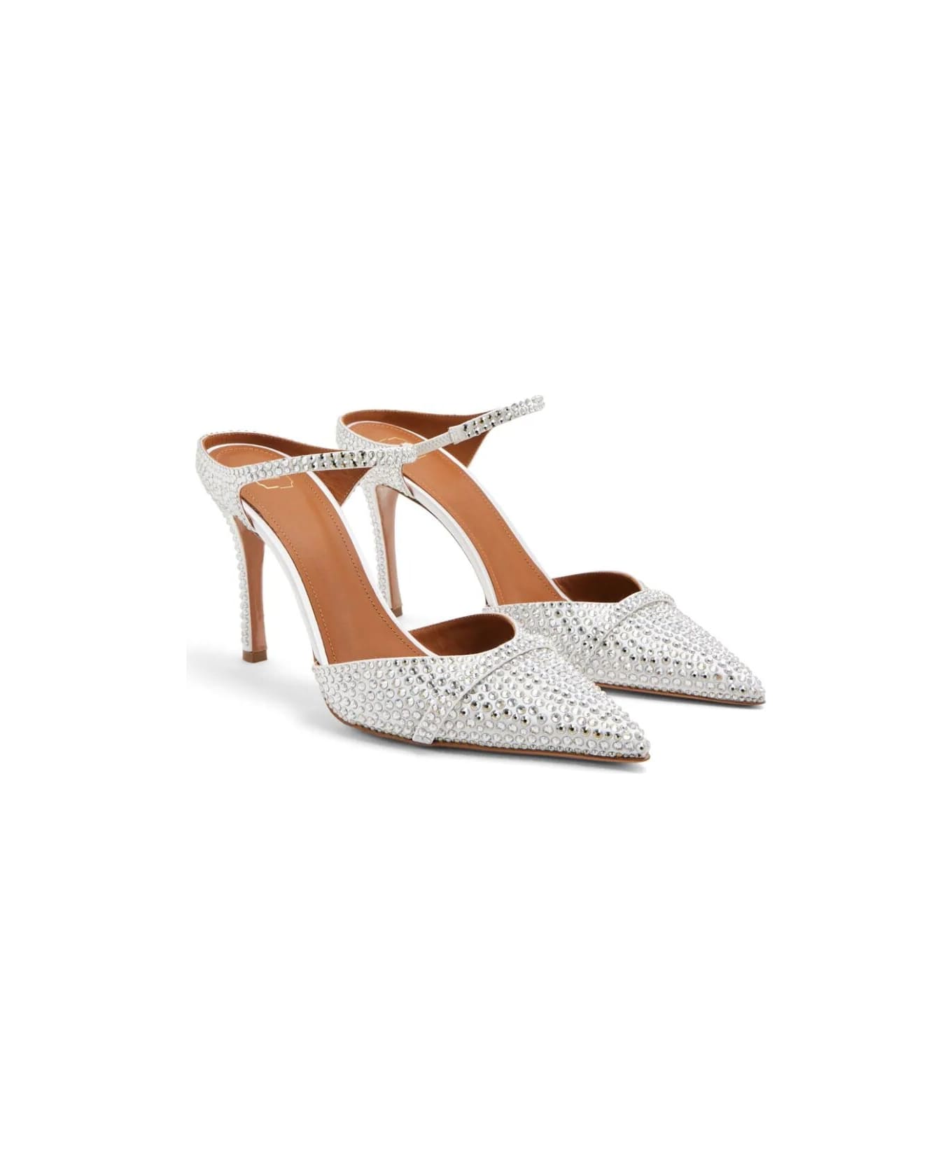 Malone Souliers Mules All Strass - White White ハイヒール