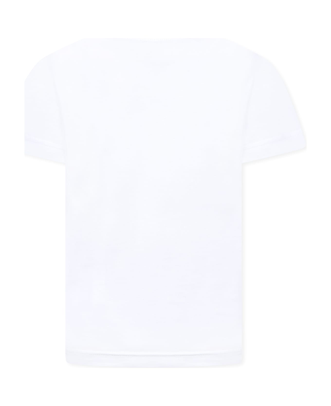 Dsquared2 White T-shirt For Boy With Logo - White