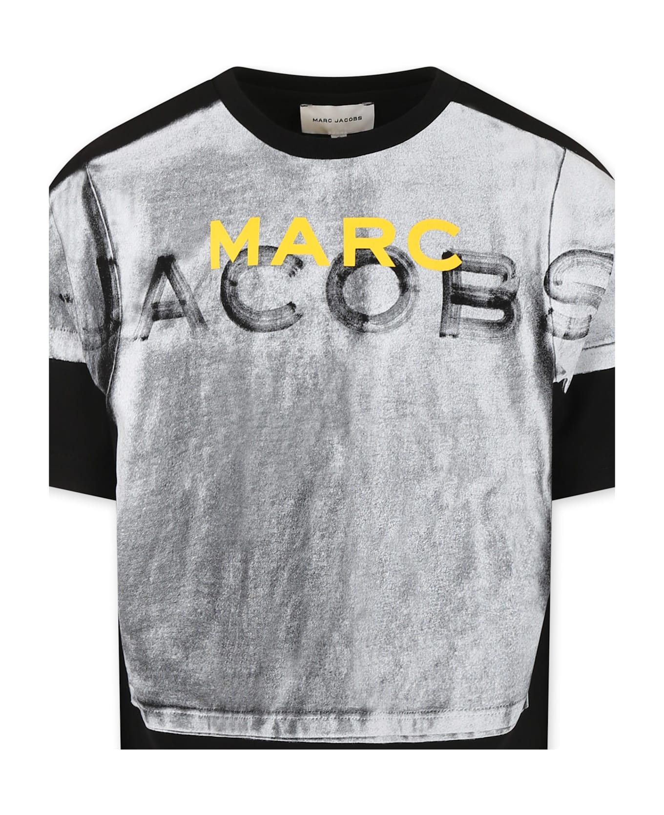 Marc Jacobs Black T-shirt For Boy With Logo - Black