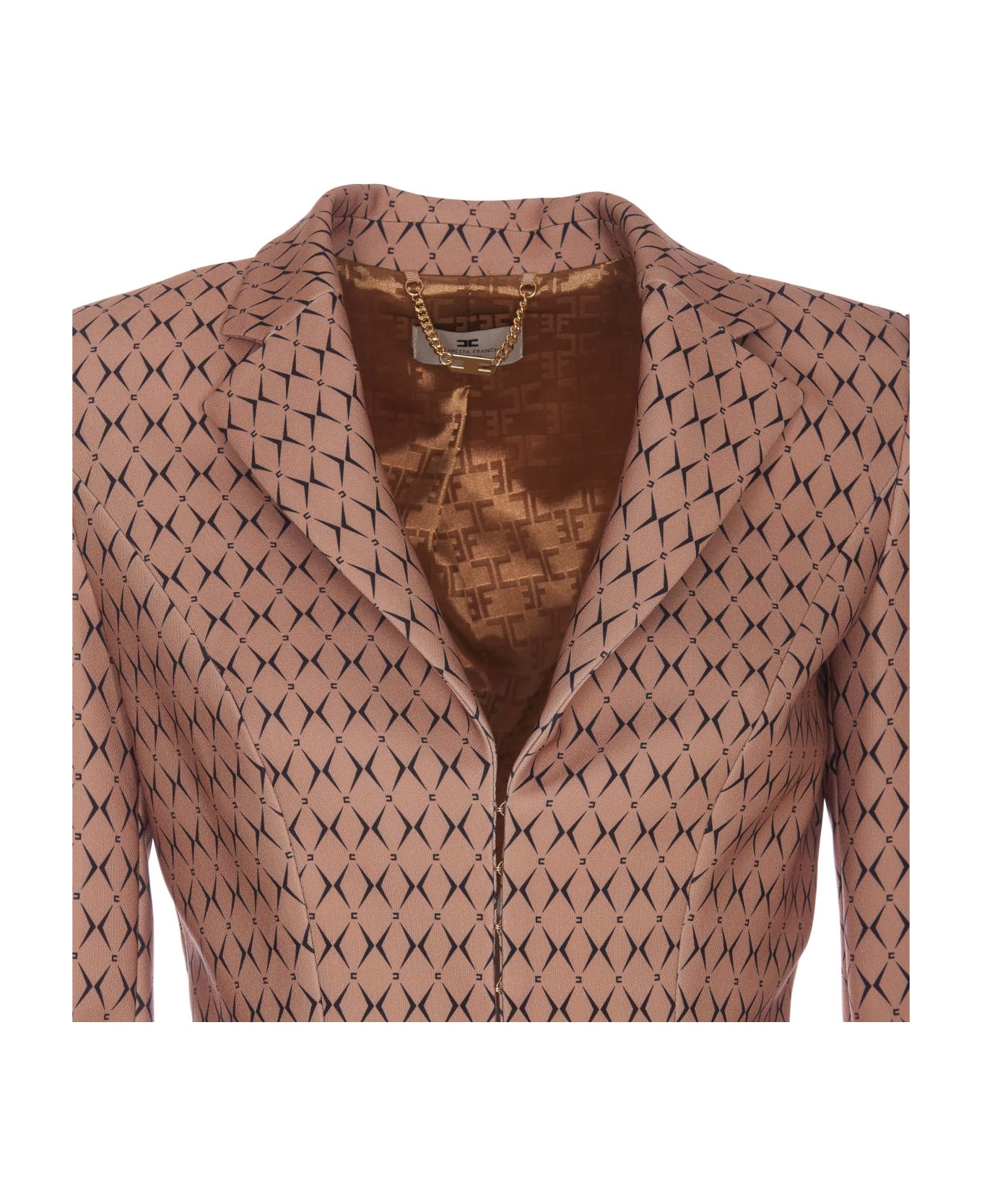 Elisabetta Franchi Jacket - Camel Black