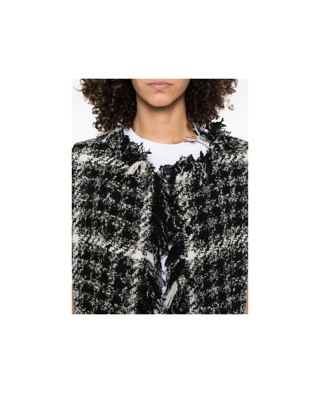 Charlott Waistcoat - BLACK/WHITE