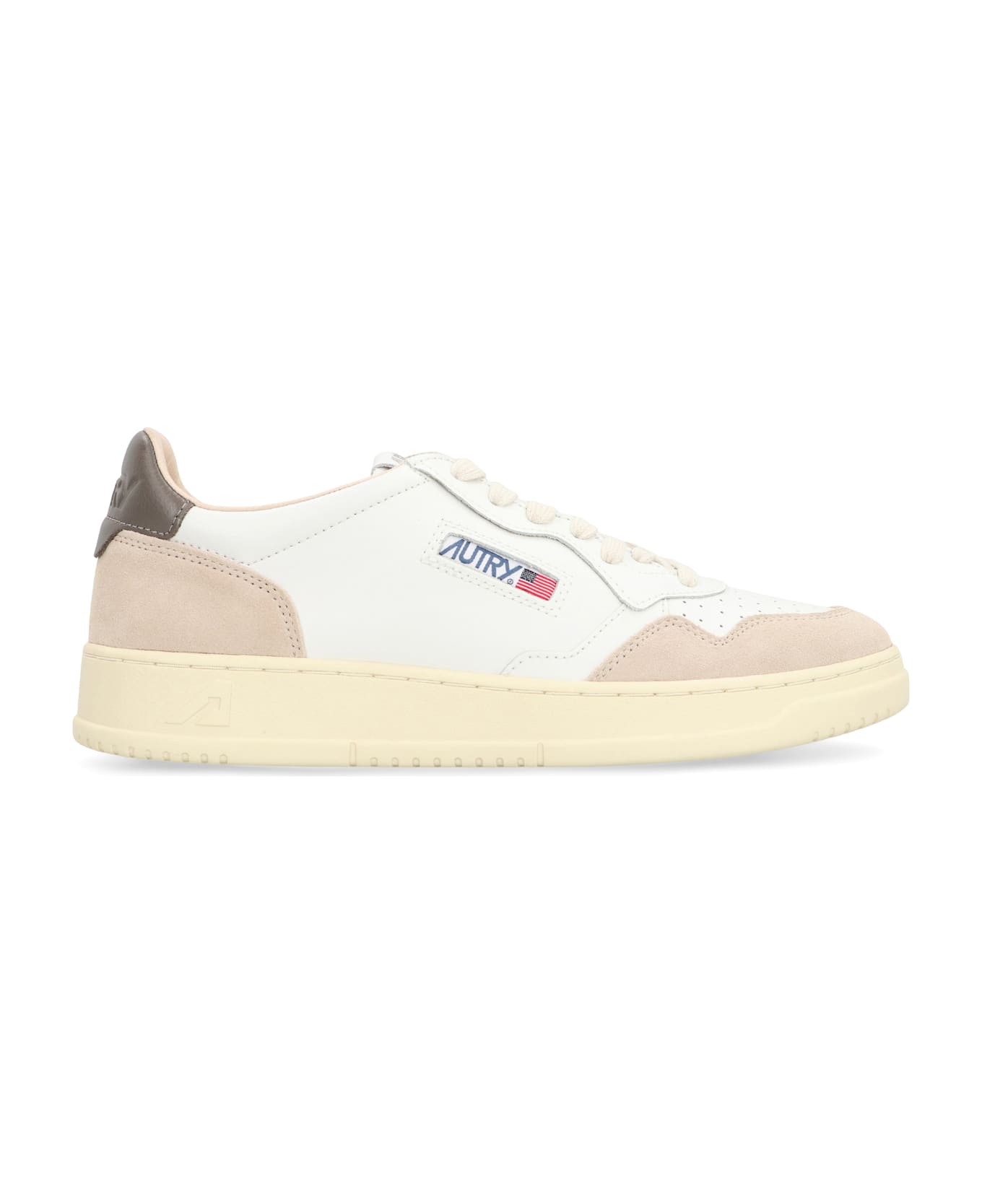 Autry Medalist Leather Low-top Sneakers - White