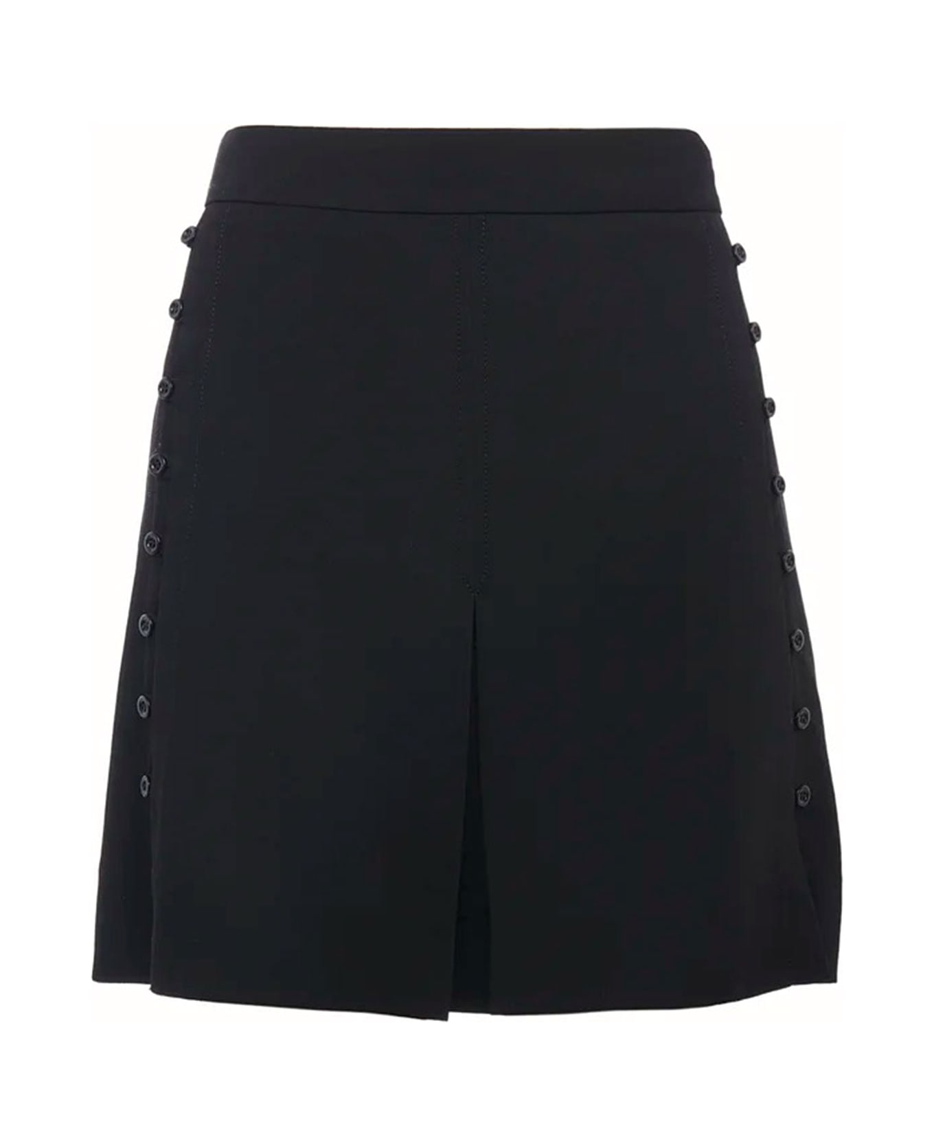 See by Chloé Midi Skirt And Side Buttons - BLACK