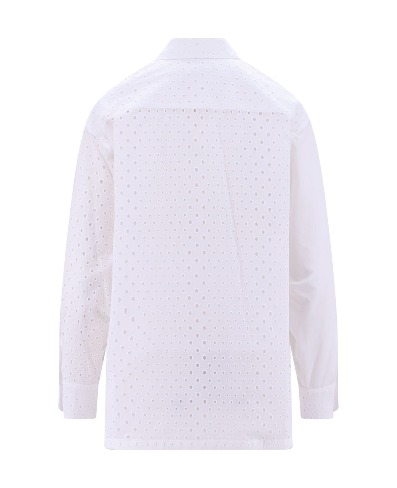 Kenzo Broderie Anglaise Cotton Shirt - White