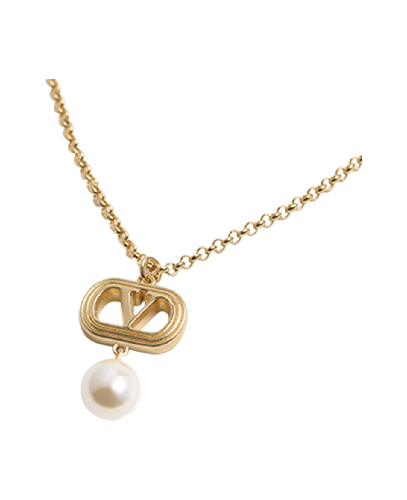 Valentino Garavani Ovalette Necklace - Golden