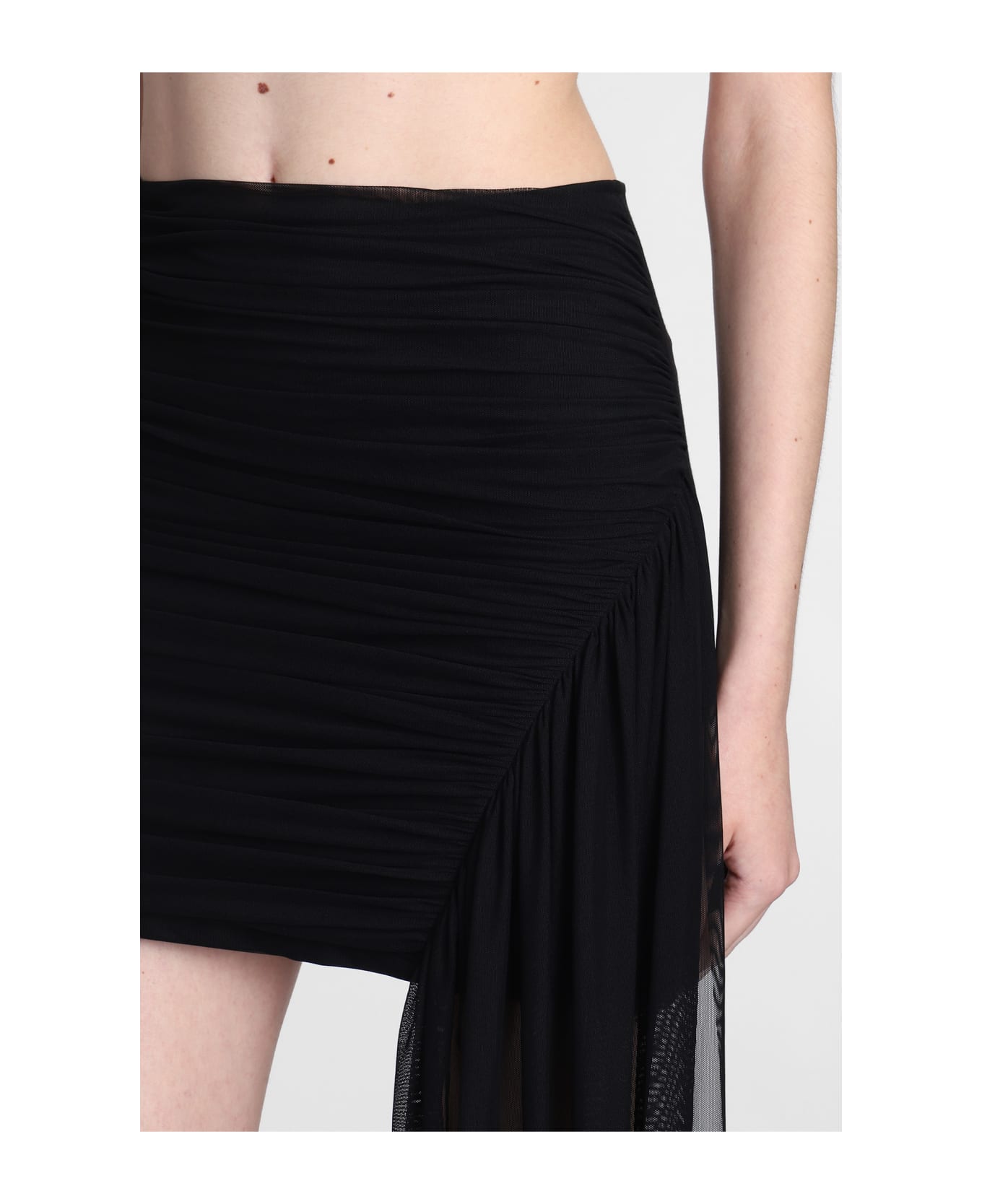 David Koma Skirt In Black Polyamide - black