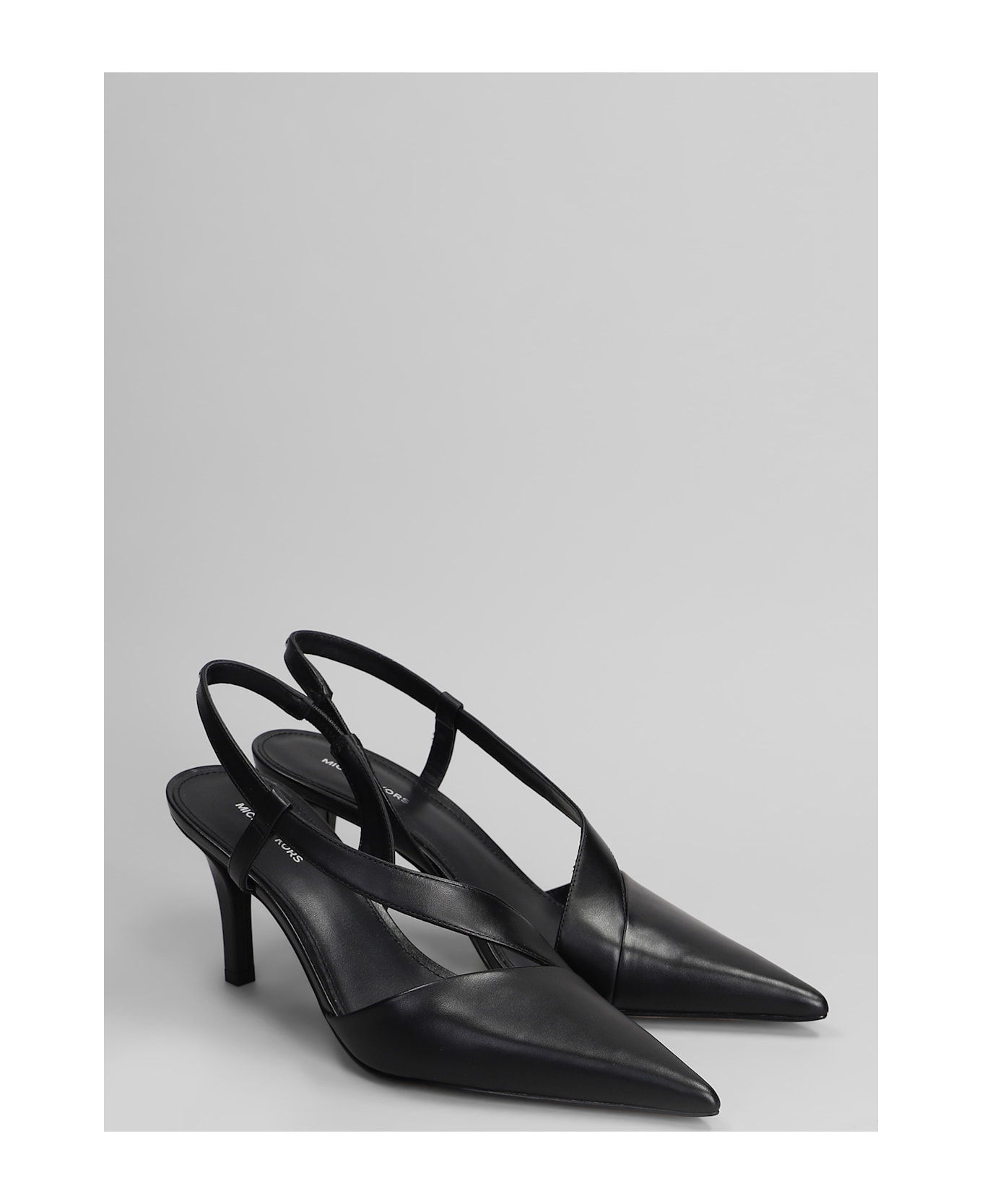 Michael Kors Jaida Pump Pumps In Black Leather - black