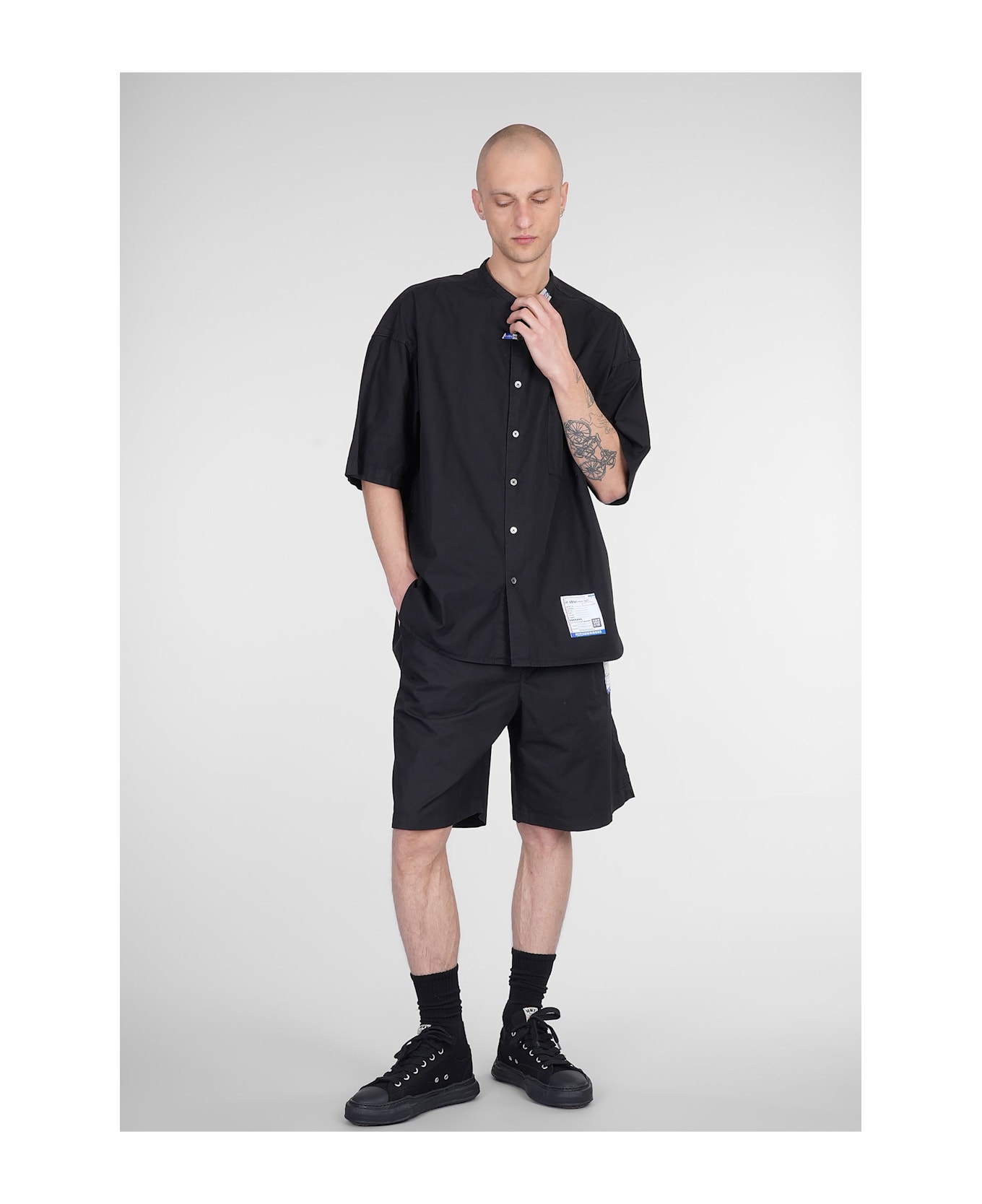 Mihara Yasuhiro Shirt In Black Cotton - black