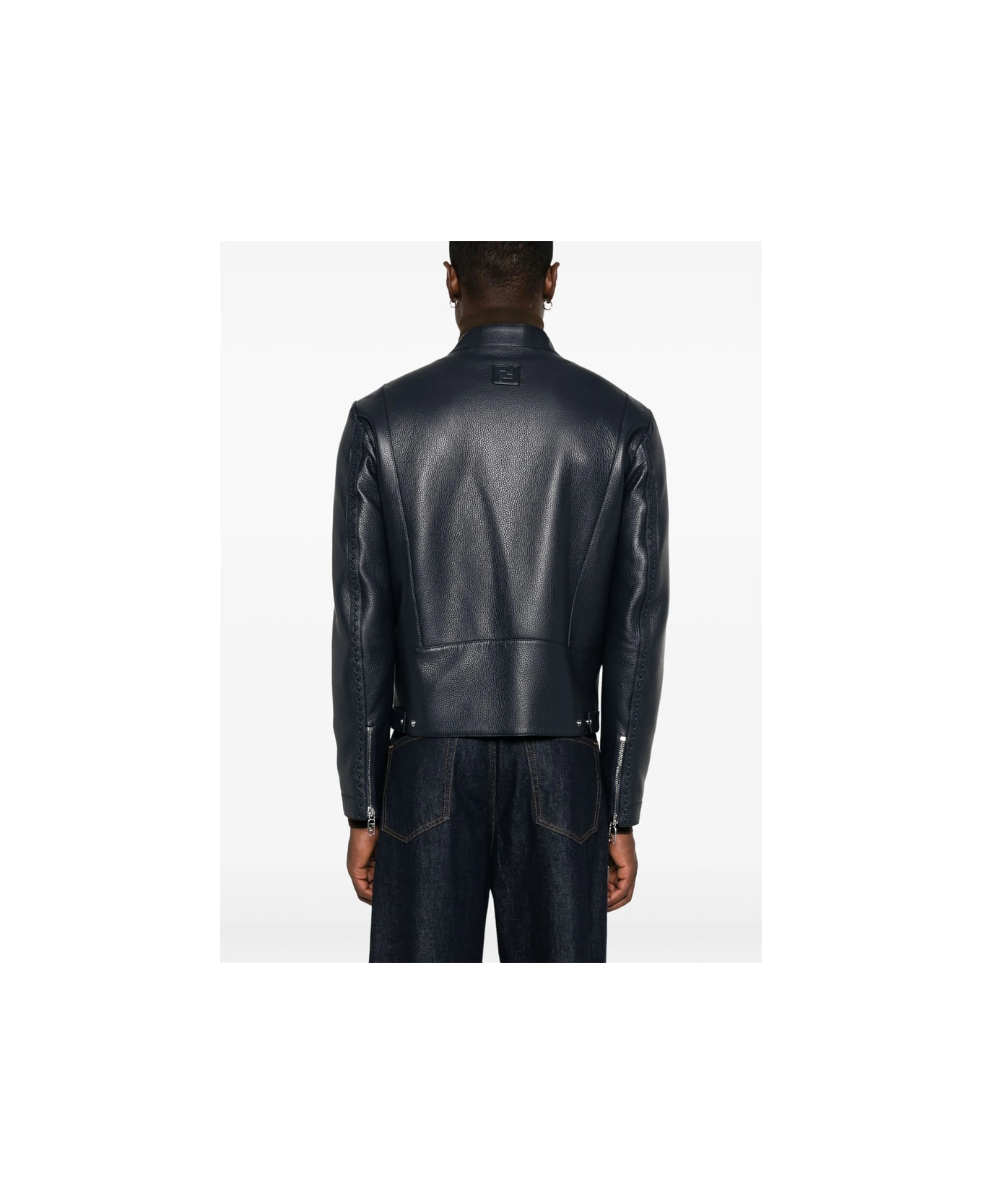 Fendi Leather Outerwear - BLUE