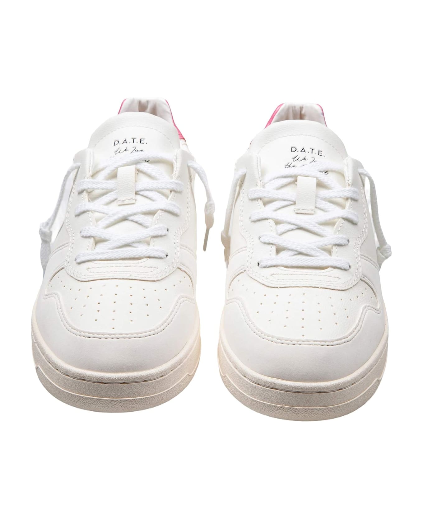 D.A.T.E. Sneakers Court Eco Color White And Pink - White/Pink