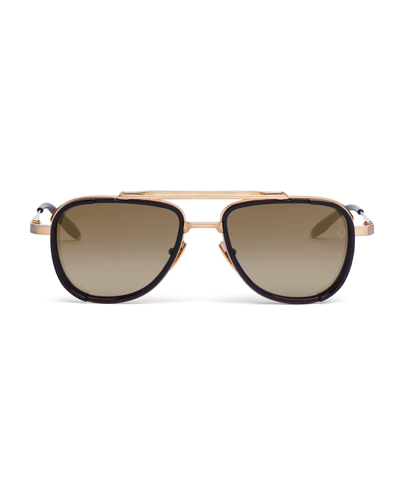 Akoni Spitzer - Brushed 12k Gold/ Brown Sunglasses - Gold/brown