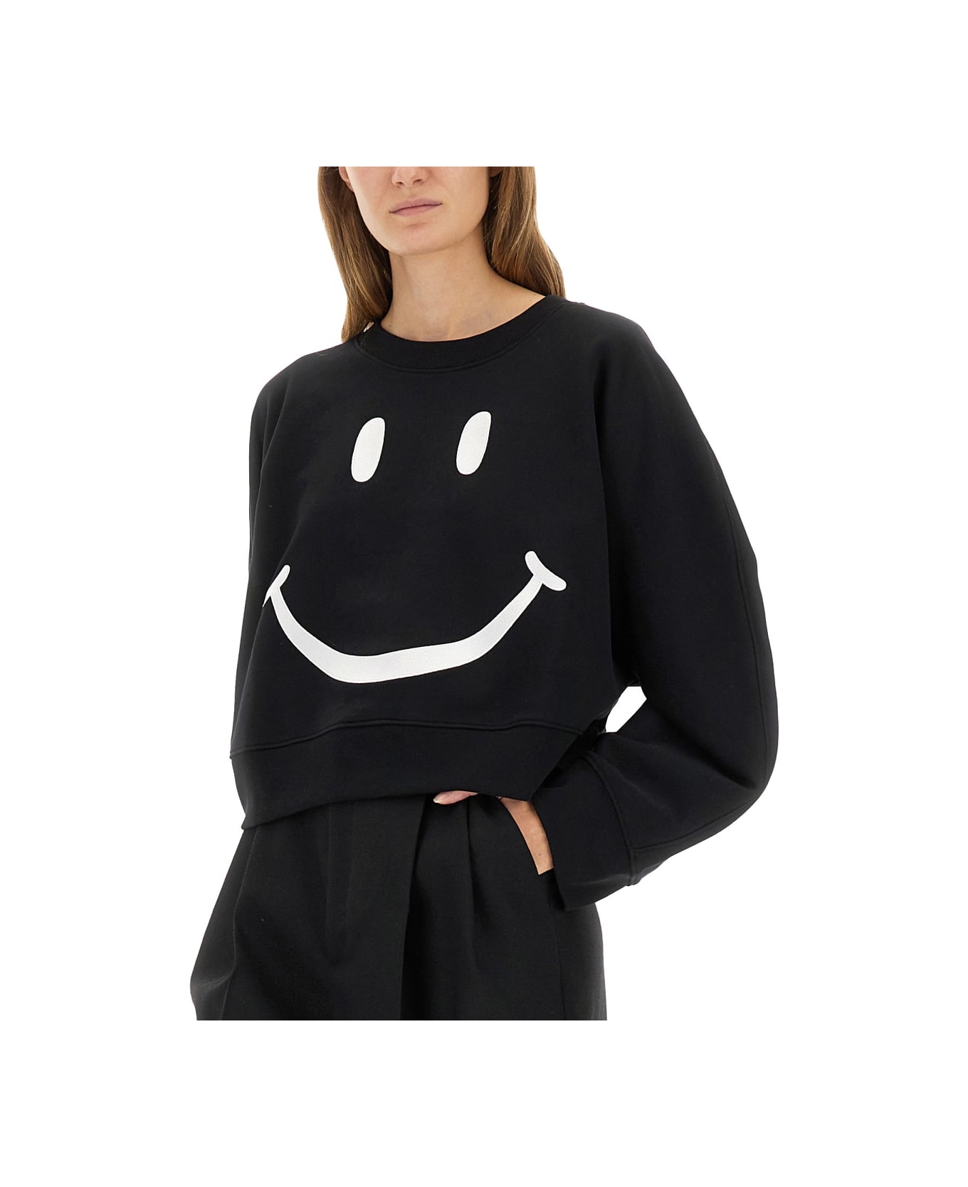 Moschino "smiley" Sweatshirt - BLACK