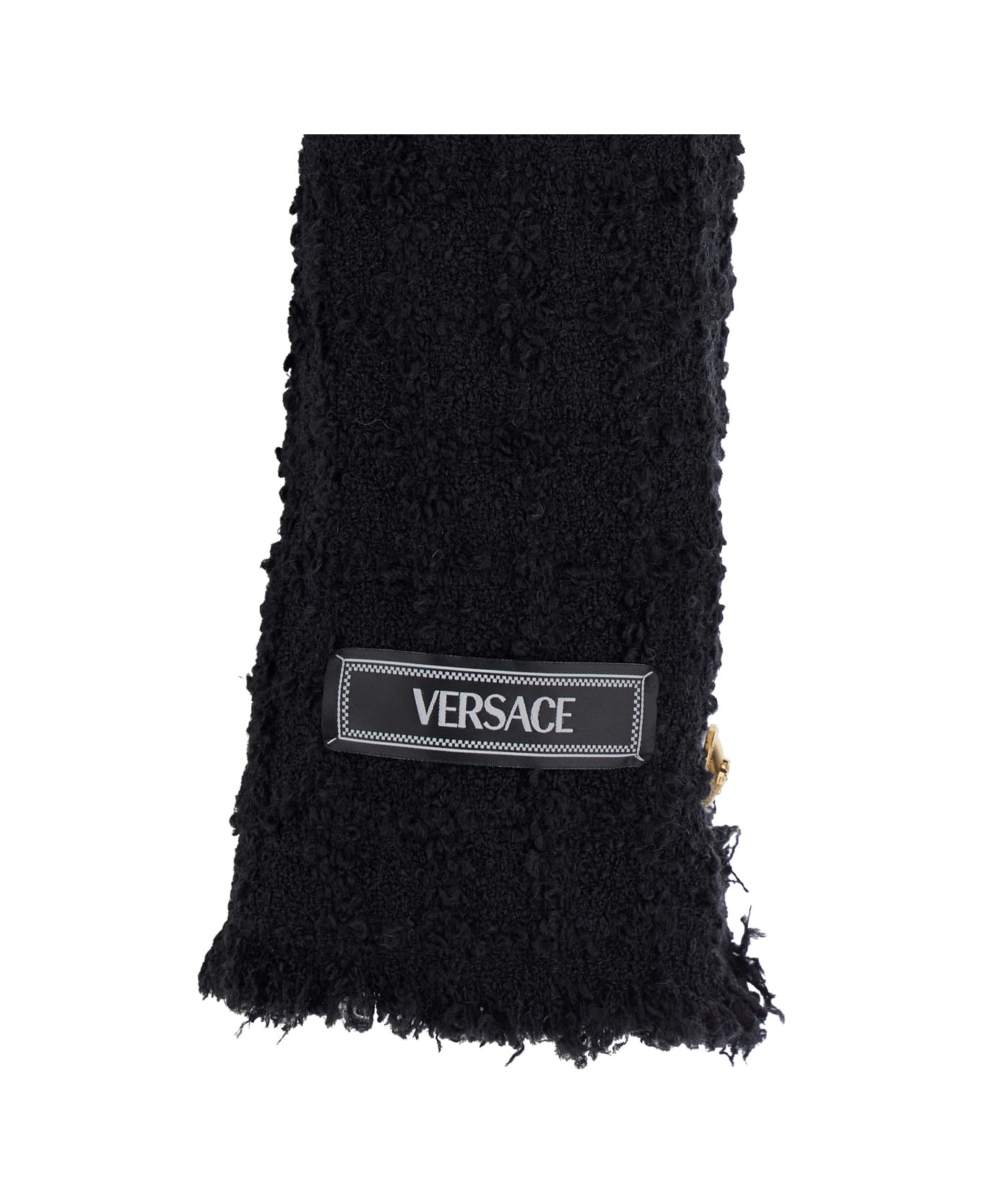 Versace Black Tweed Blazer - 1B000