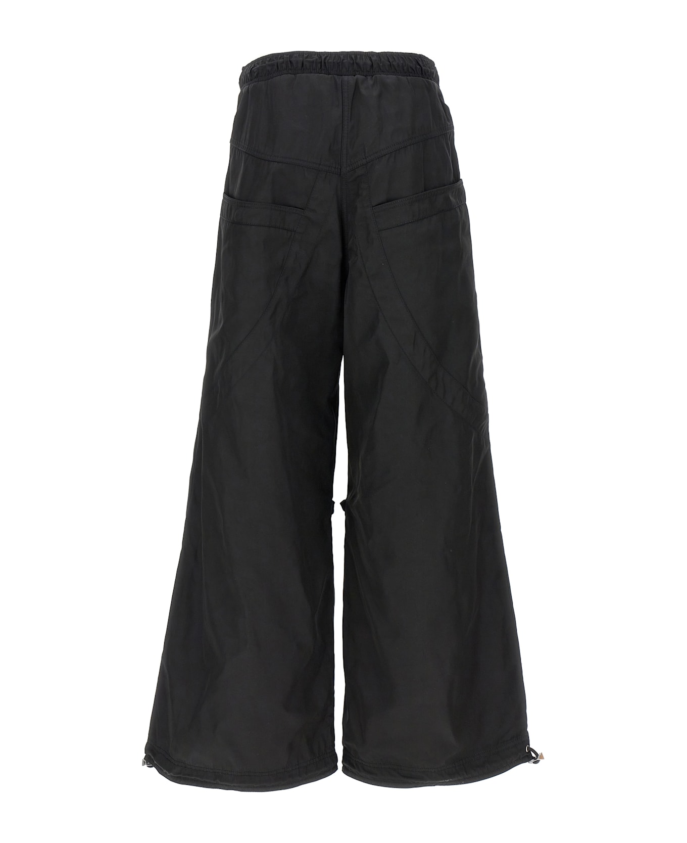 The Attico Oversized Pants - Black  