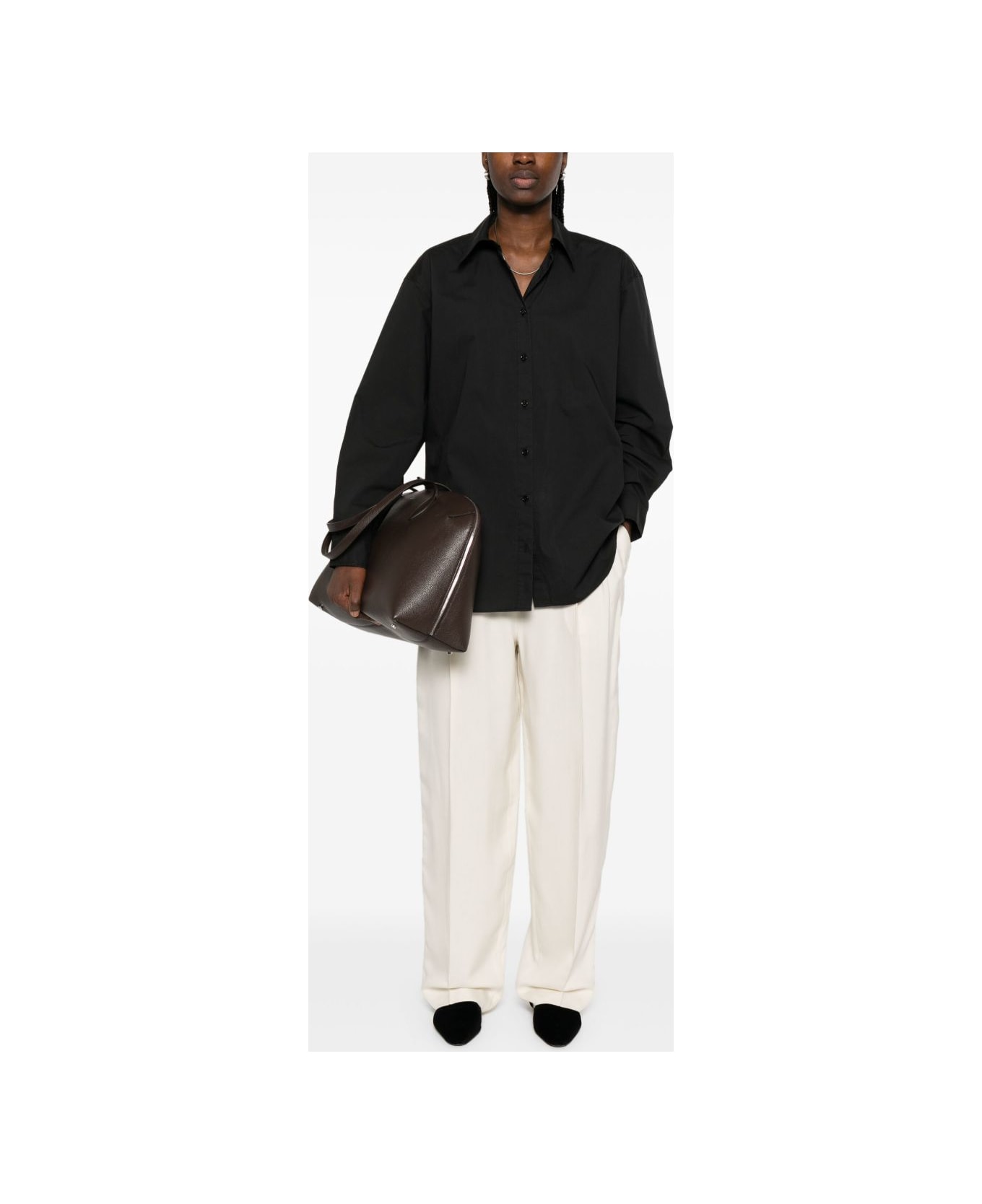 Totême Organic Cotton Shirt - Black