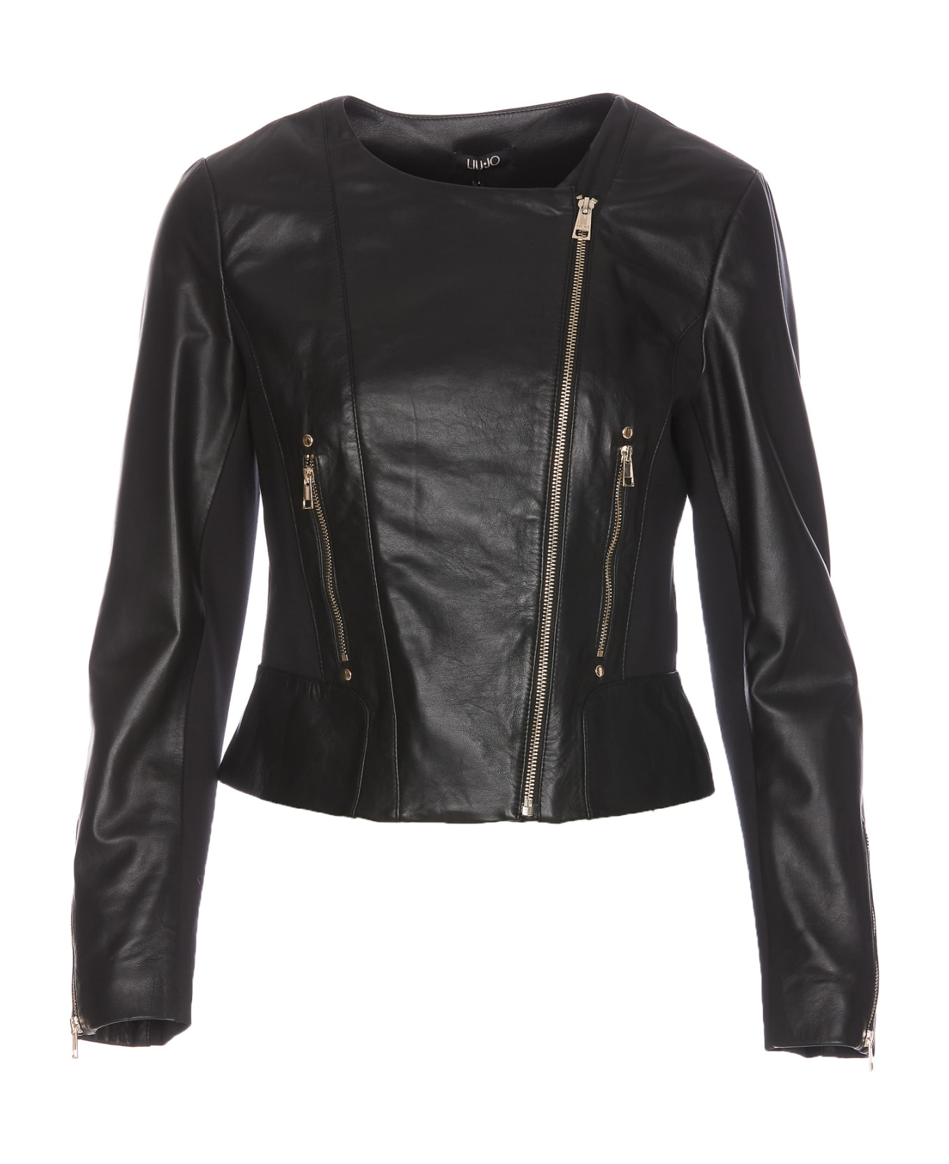 Liu-Jo Leather Jacket - Black ブレザー