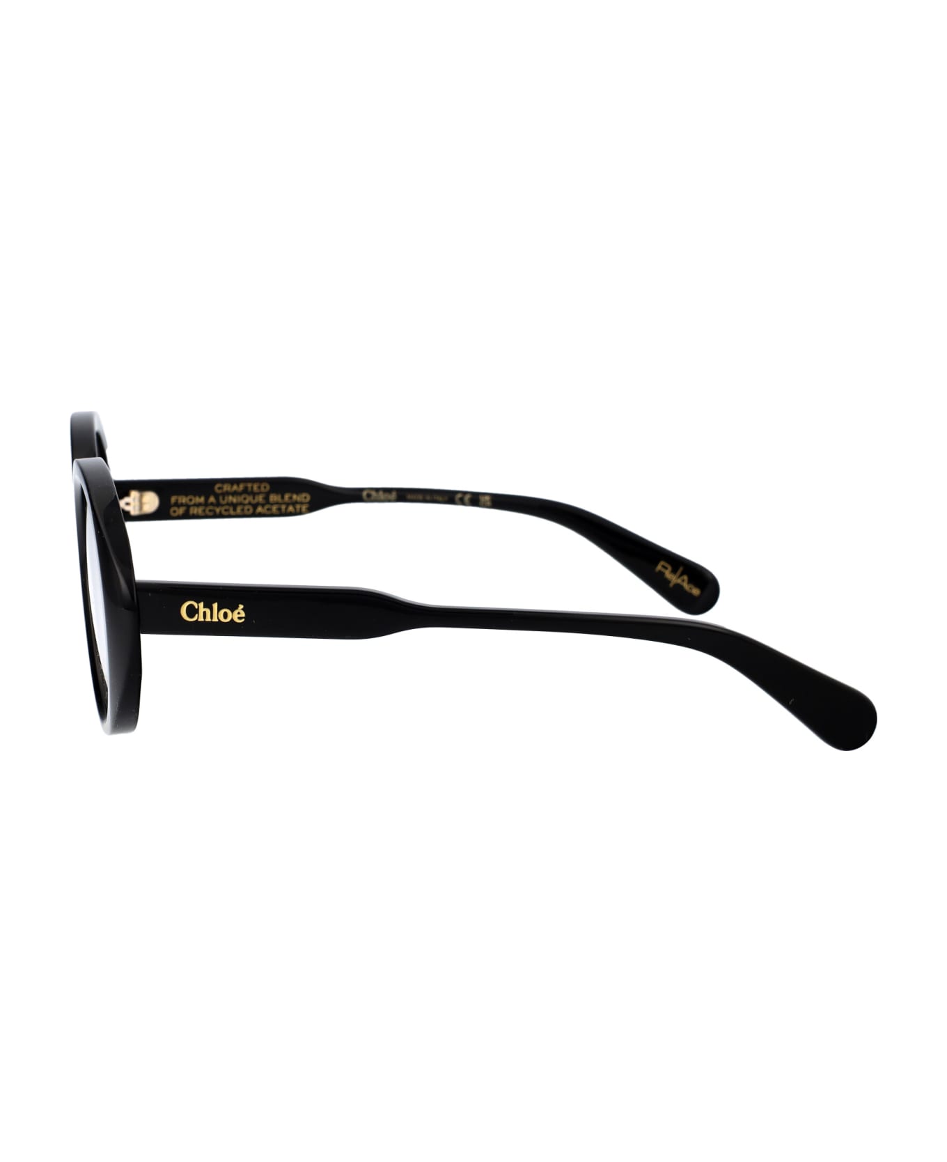 Chloé Eyewear Ch0221o Glasses - 001 BLACK BLACK TRANSPARENT